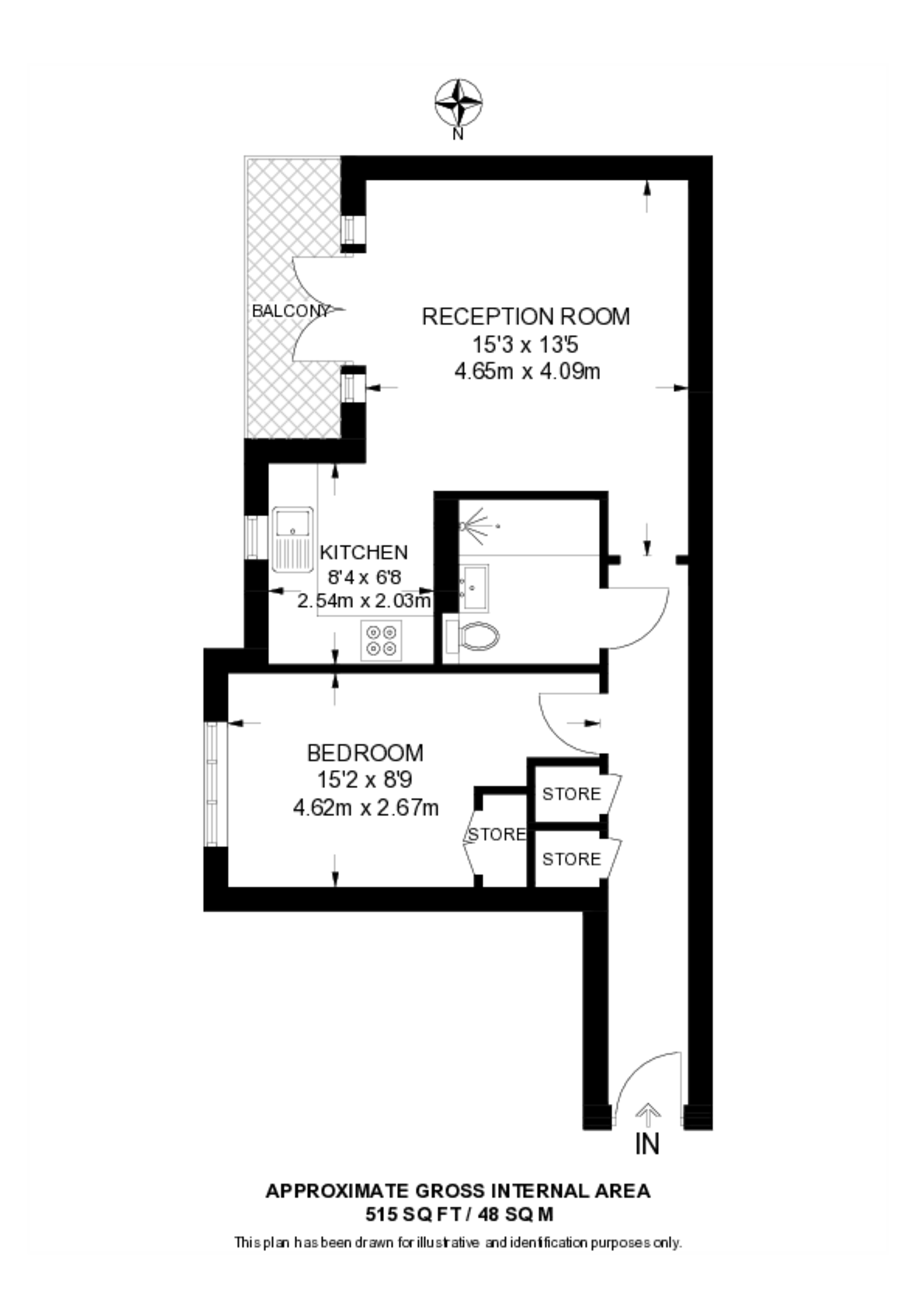 St Georges Way, Peckham floorplan