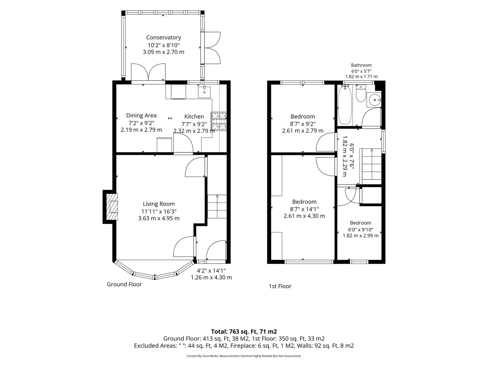 26, Fountains Walk, Warrington floorplan
