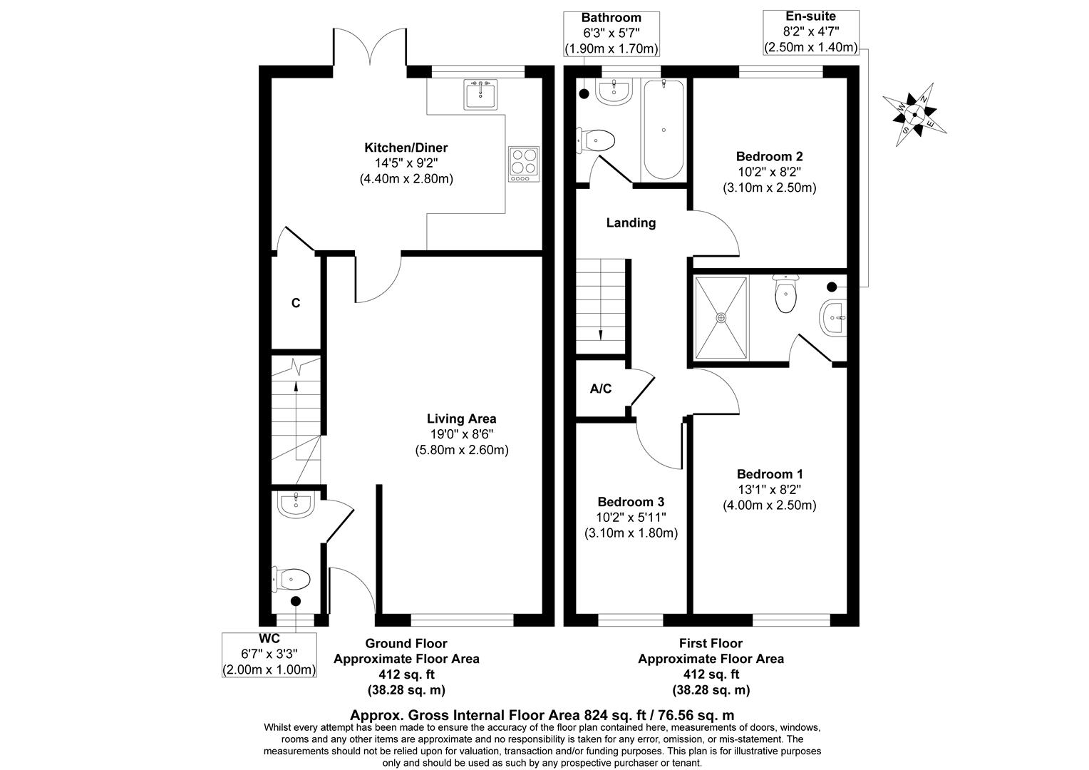 46, Weavers Reach, Wellington floorplan