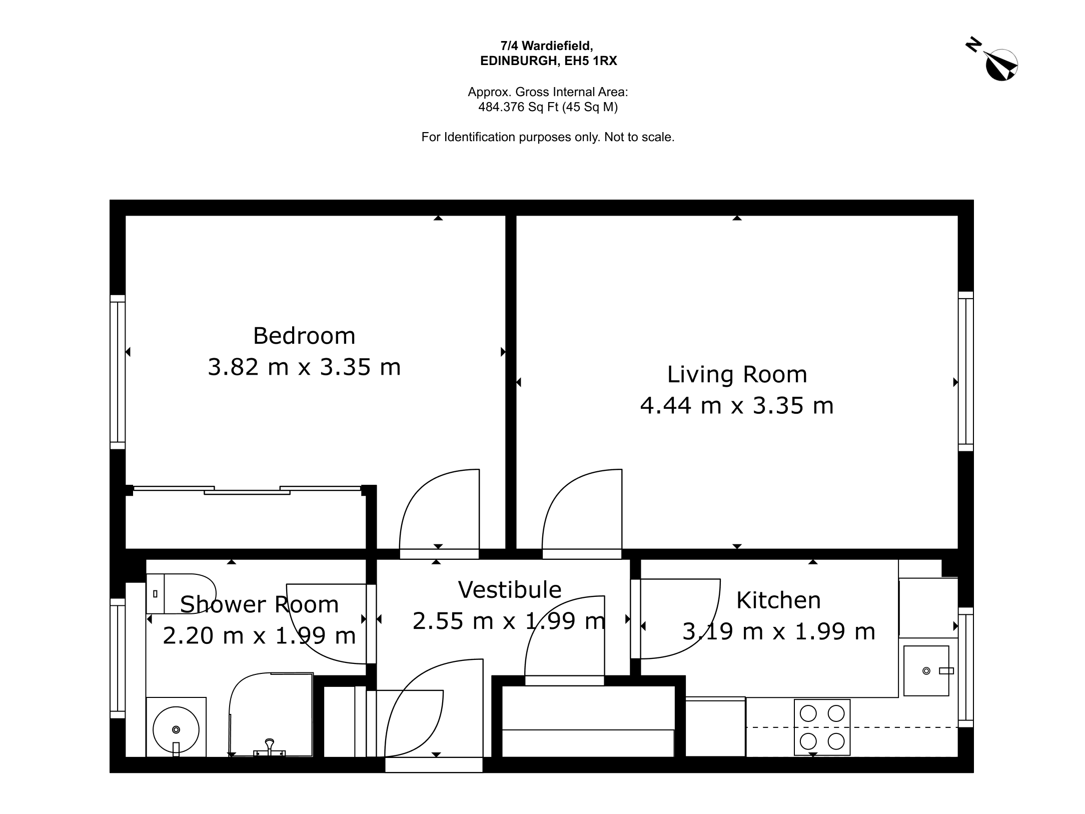 7/4, Wardiefield, Edinburgh floorplan