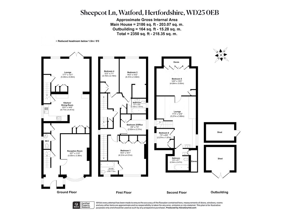 86, Sheepcot Lane, Hertfordshire floorplan