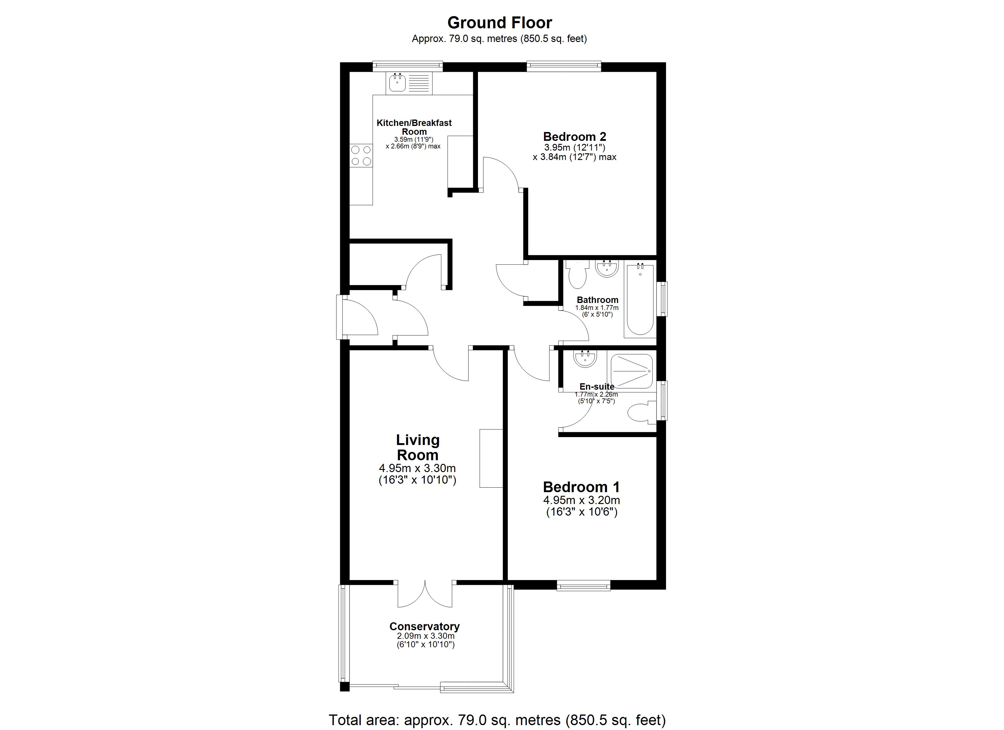 30A, Cherry Orchard, Swindon floorplan