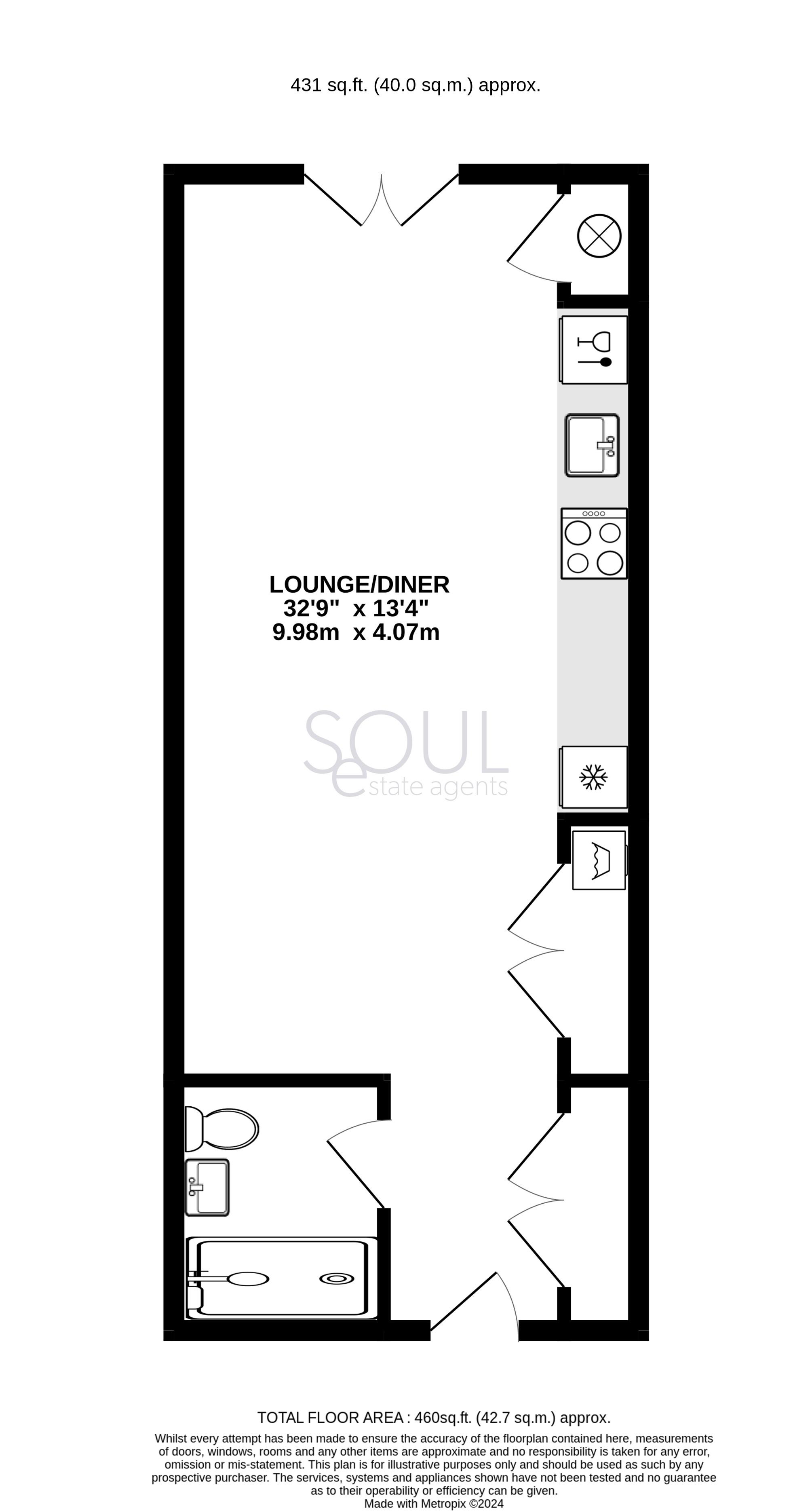 12 Jade Apartments, High Street, New Malden floorplan