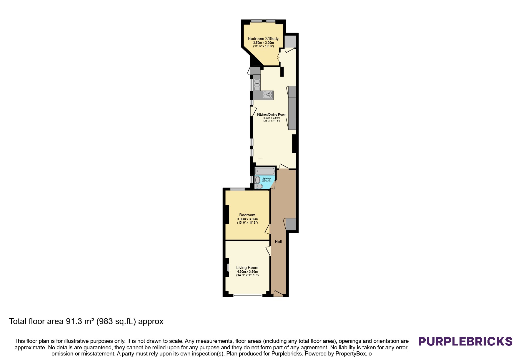 88, Weir Road, Balham floorplan