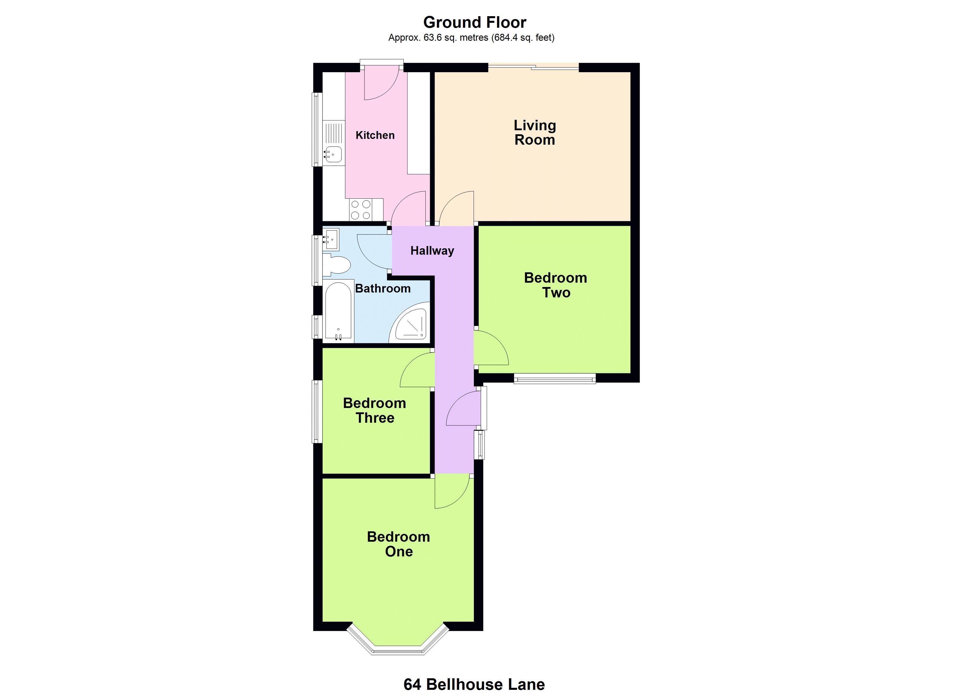 64, Bellhouse Road, Leigh-On-Sea floorplan