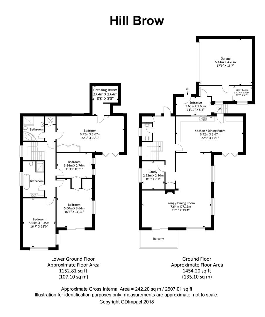 4 Bedrooms Detached house for sale in Hill Brow, Hove BN3