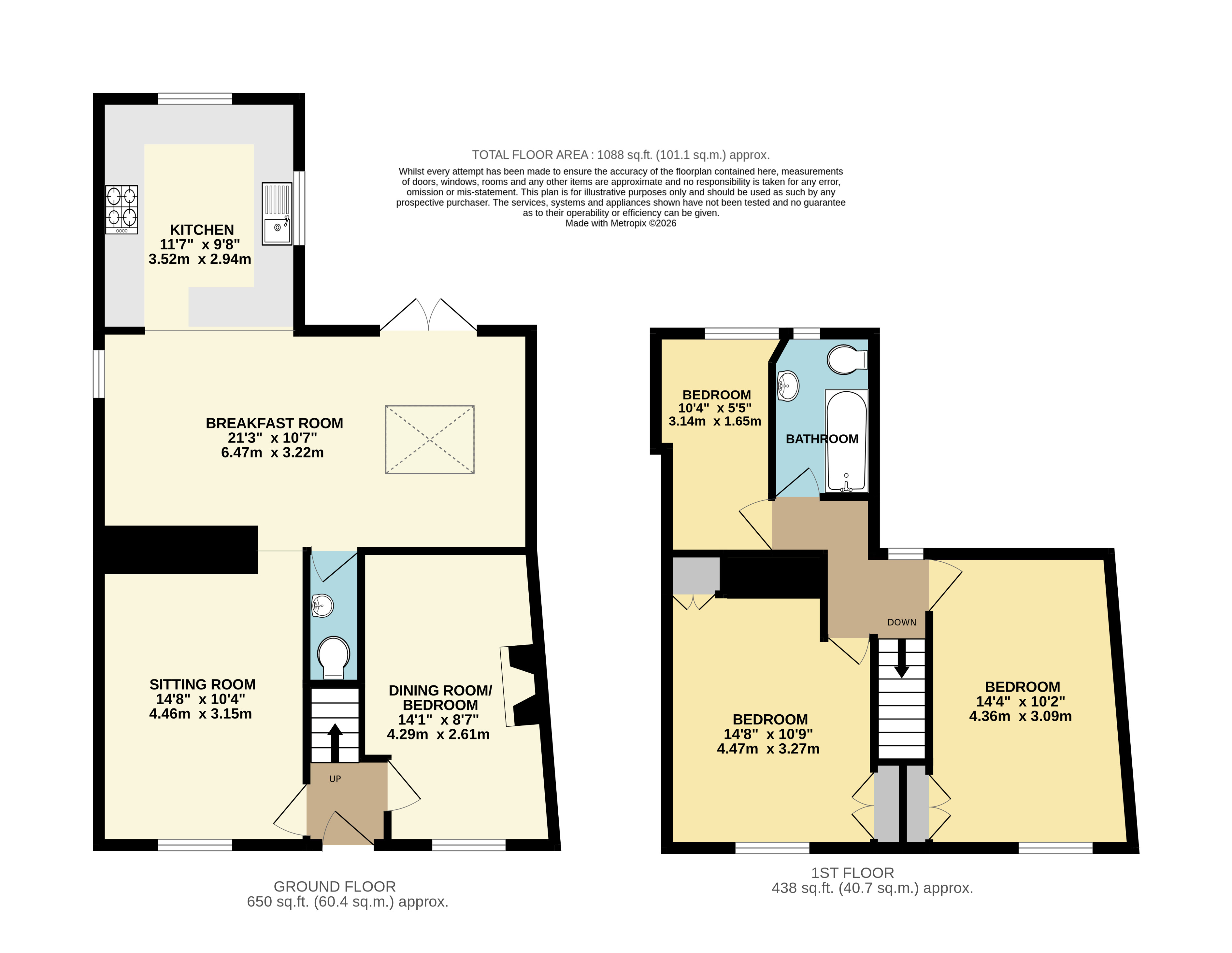 102, Mill Street, Devon floorplan