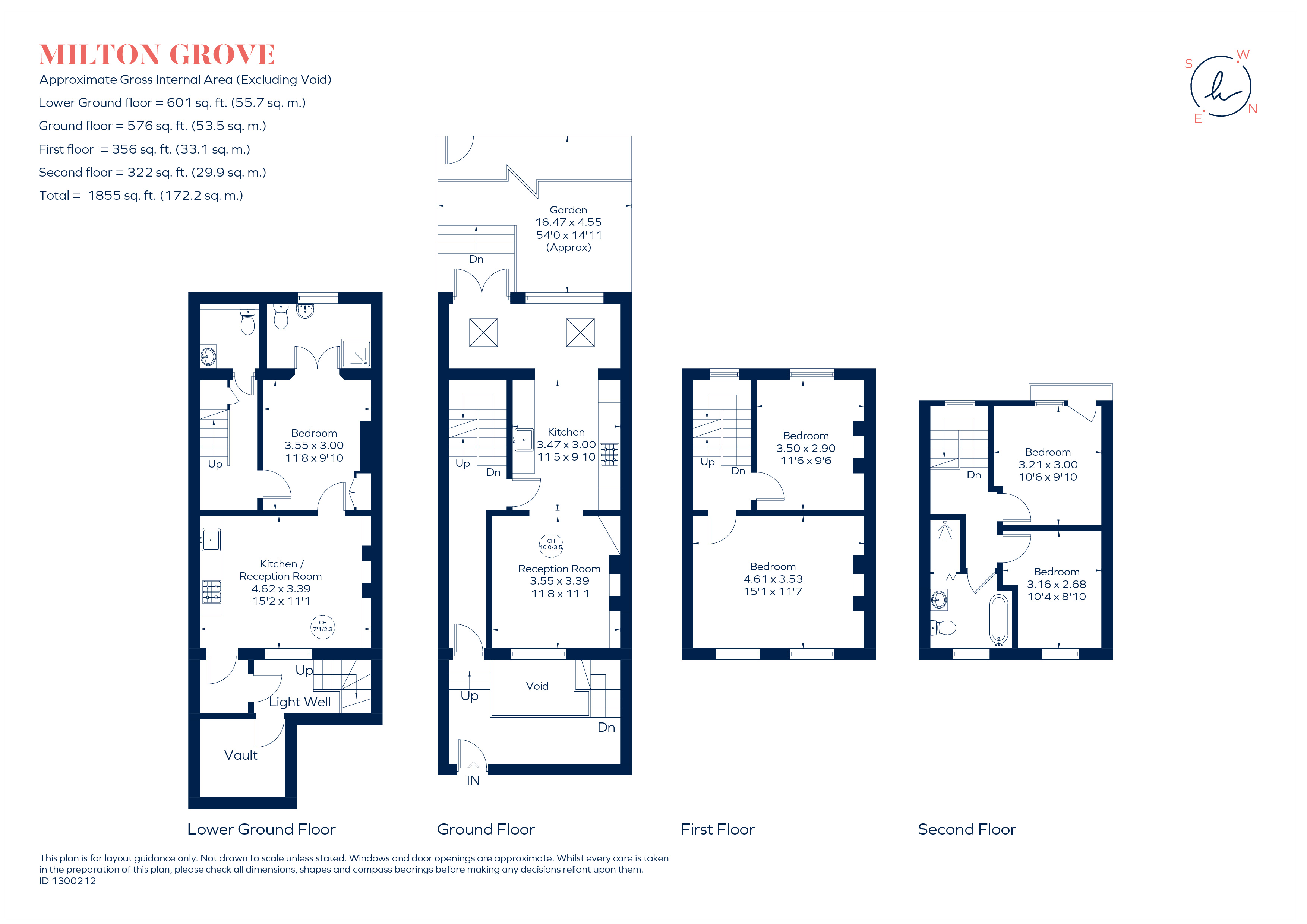 54, Milton Grove, London floorplan