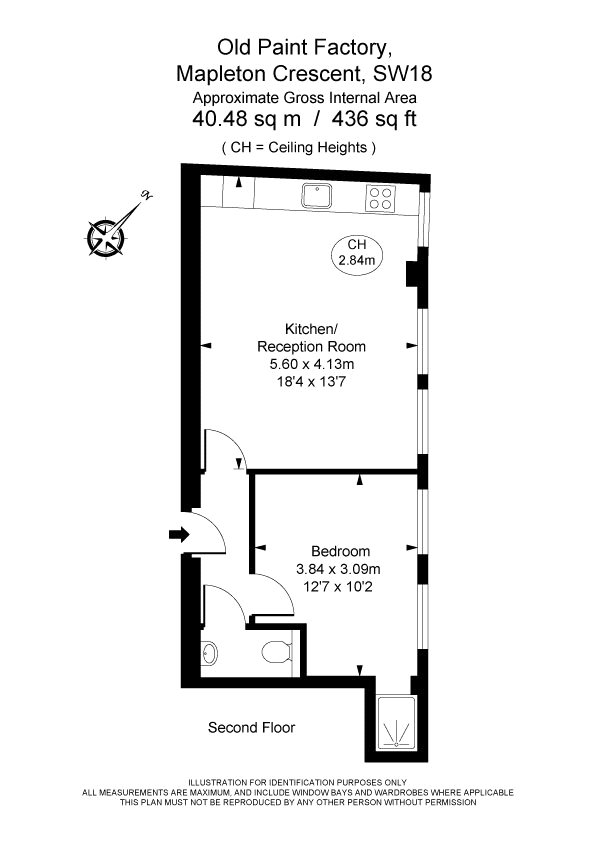 Flat 15, 88, Garratt Lane, London floorplan