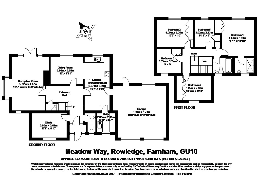 5 Bedrooms Detached house for sale in Meadow Way, Rowledge, Farnham, Surrey GU10
