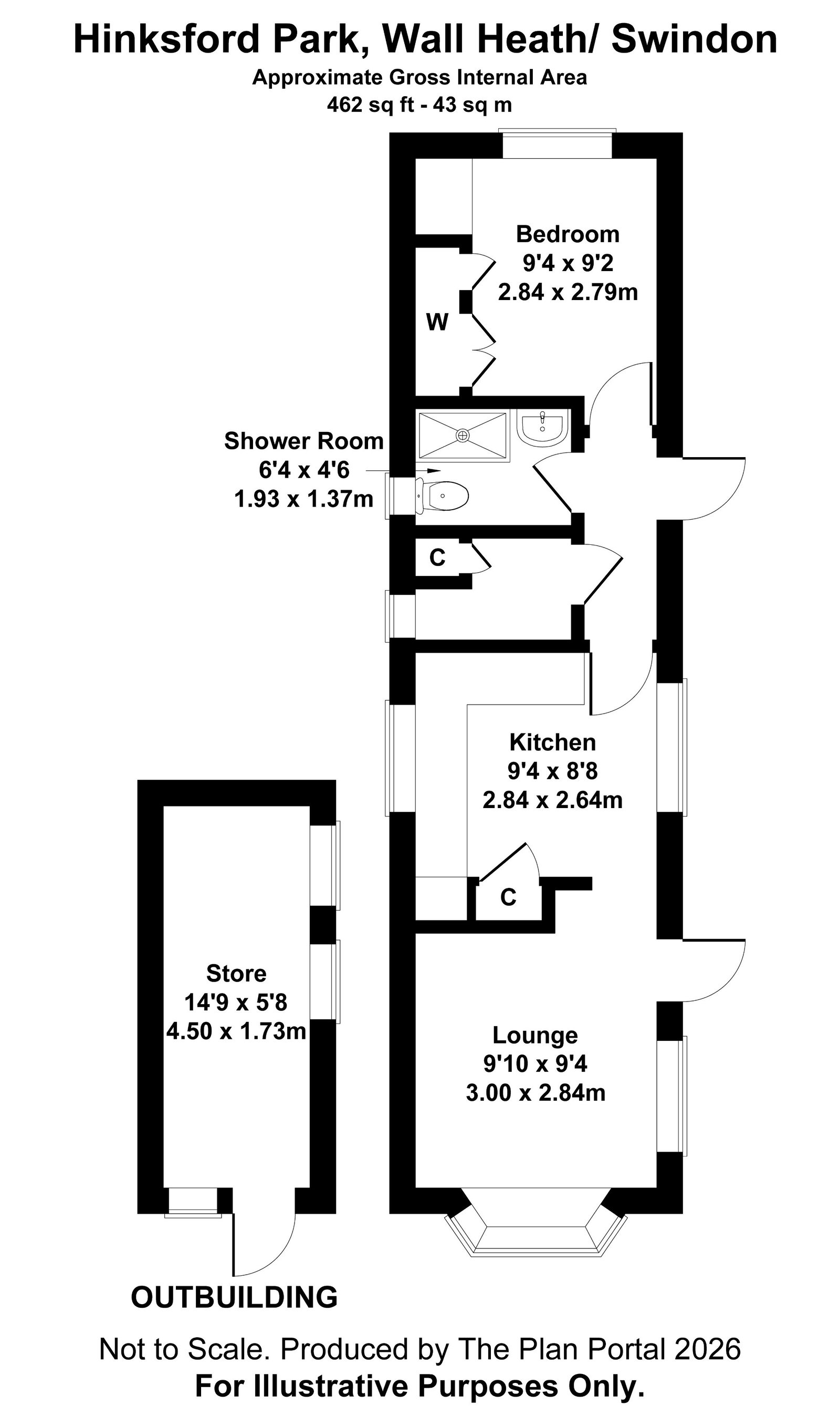85, Hinksford Mobile Home Park, Kingswinford floorplan