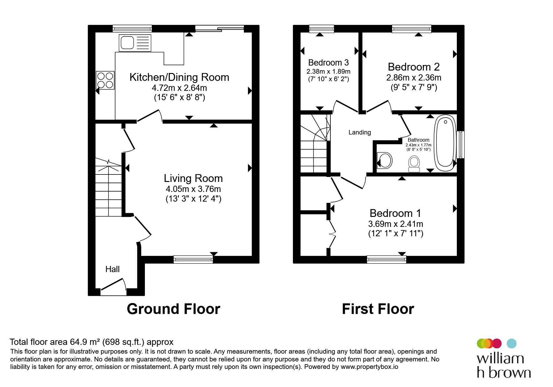 25, Stoneleigh Court, HUDDERSFIELD floorplan