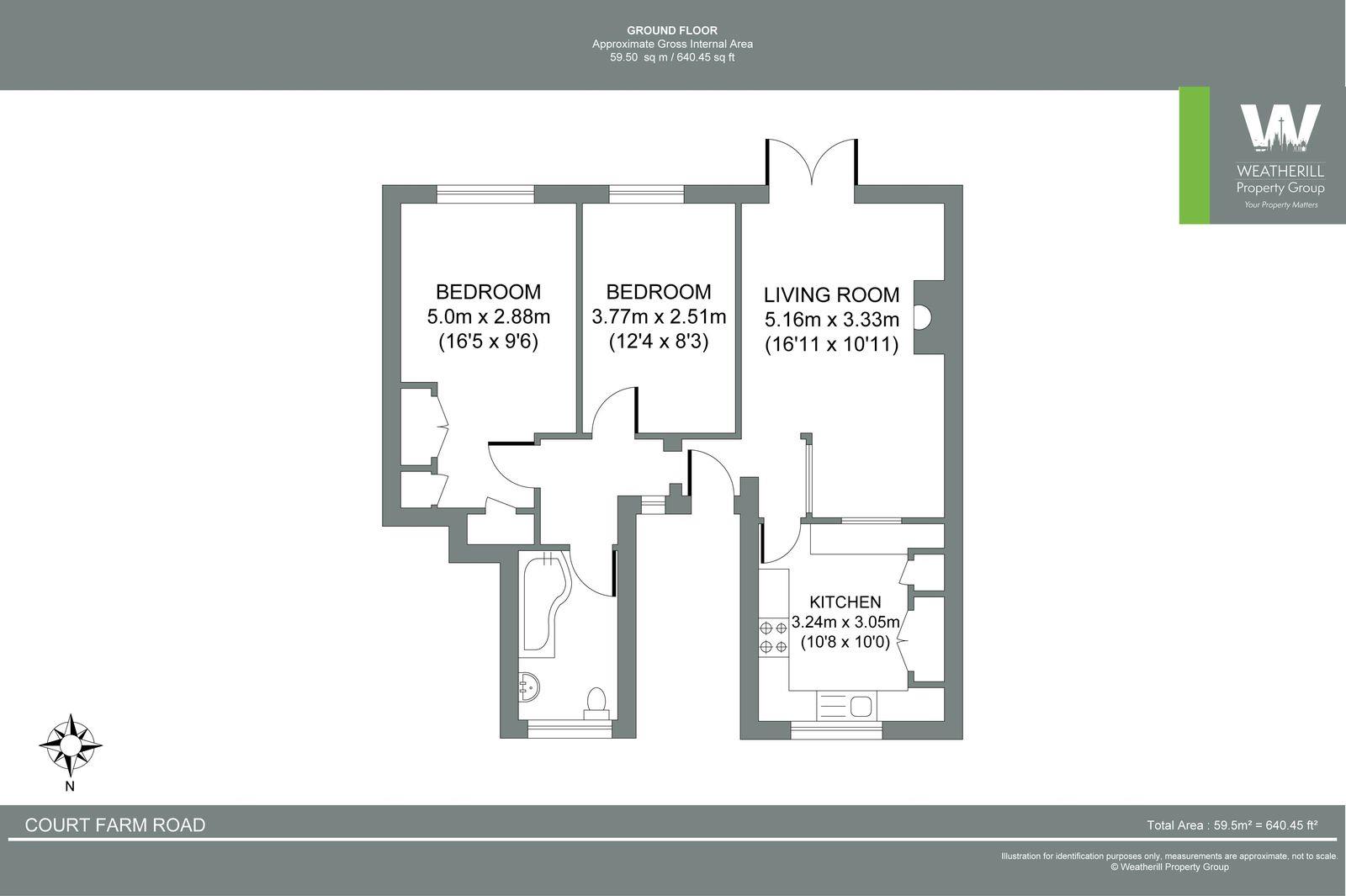 62 Court Farm Road, Hove floorplan