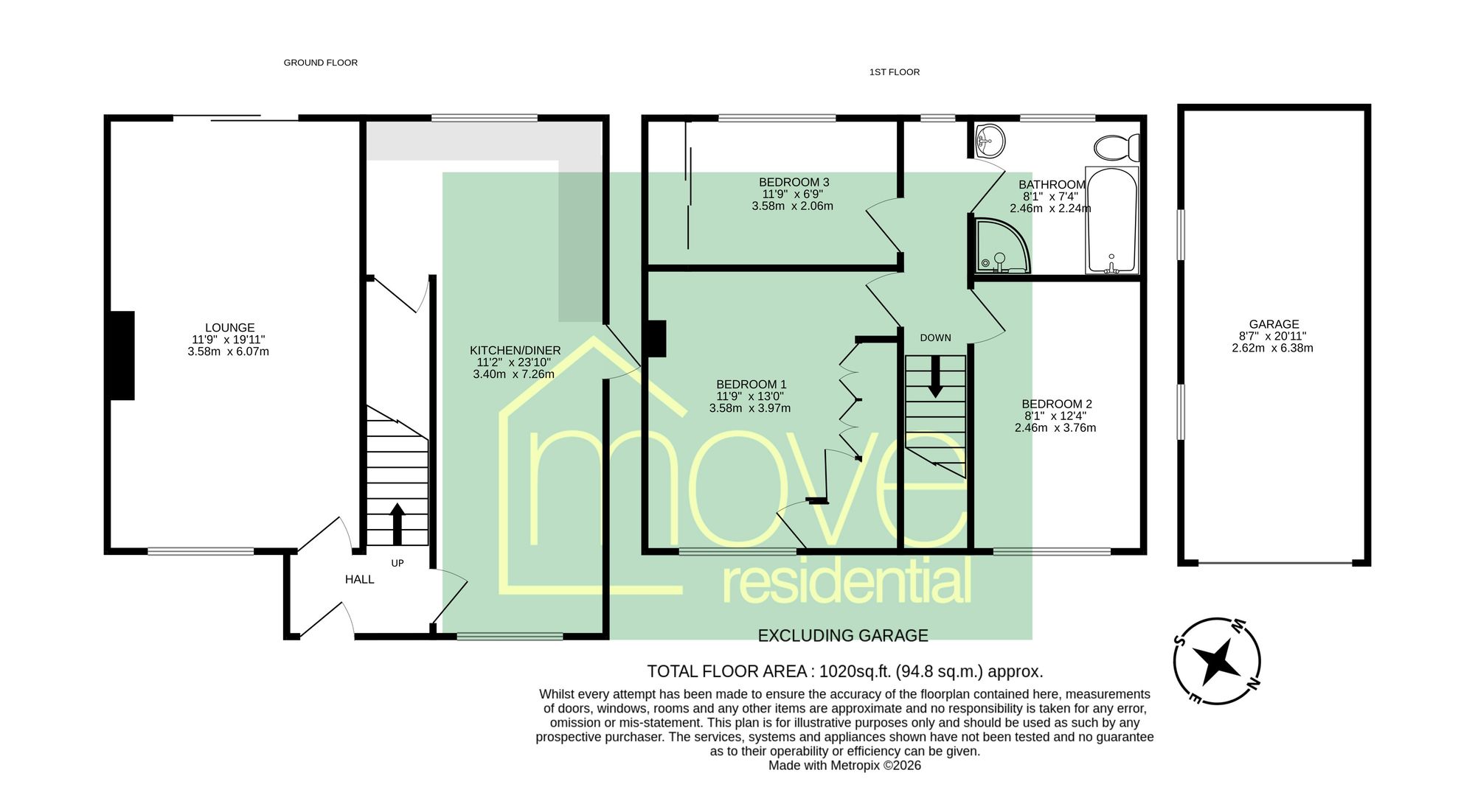 3 Hillview Drive, Wirral floorplan