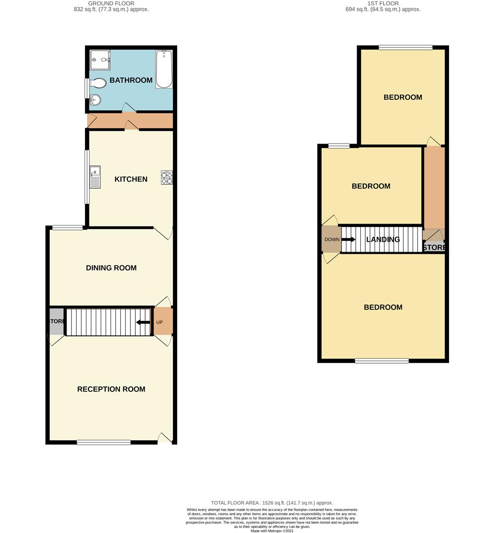 57, Ullswater Street, Leicester floorplan