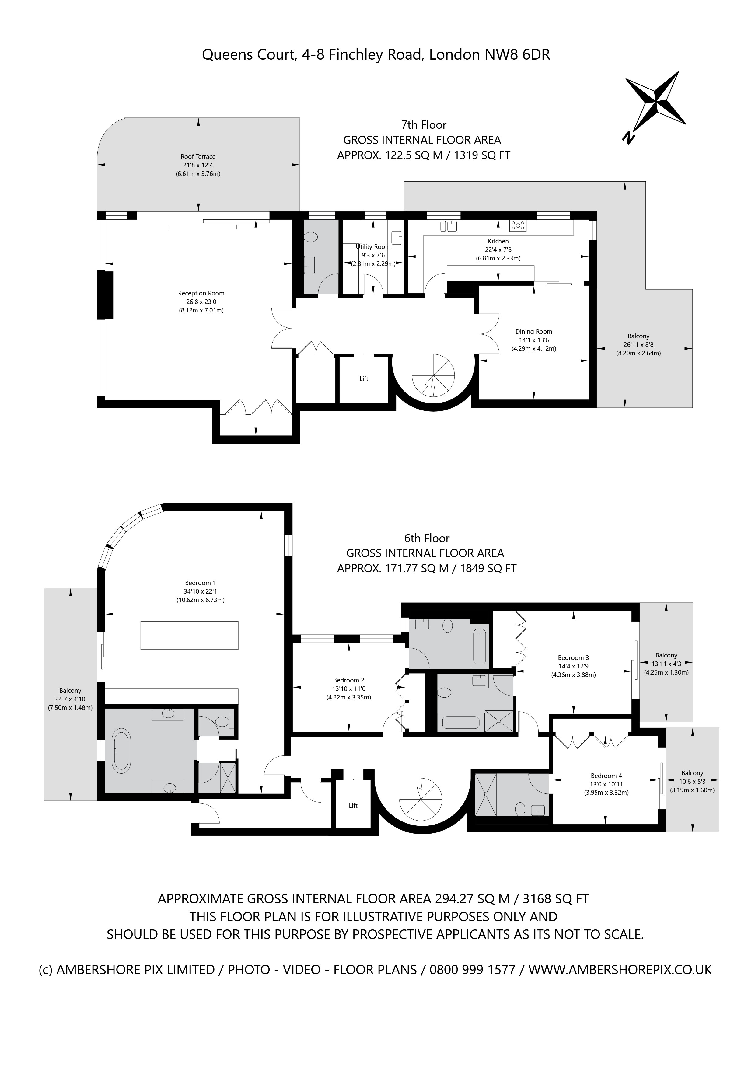 Hyperion Penthouse,, Queens Court, St John's Wood floorplan