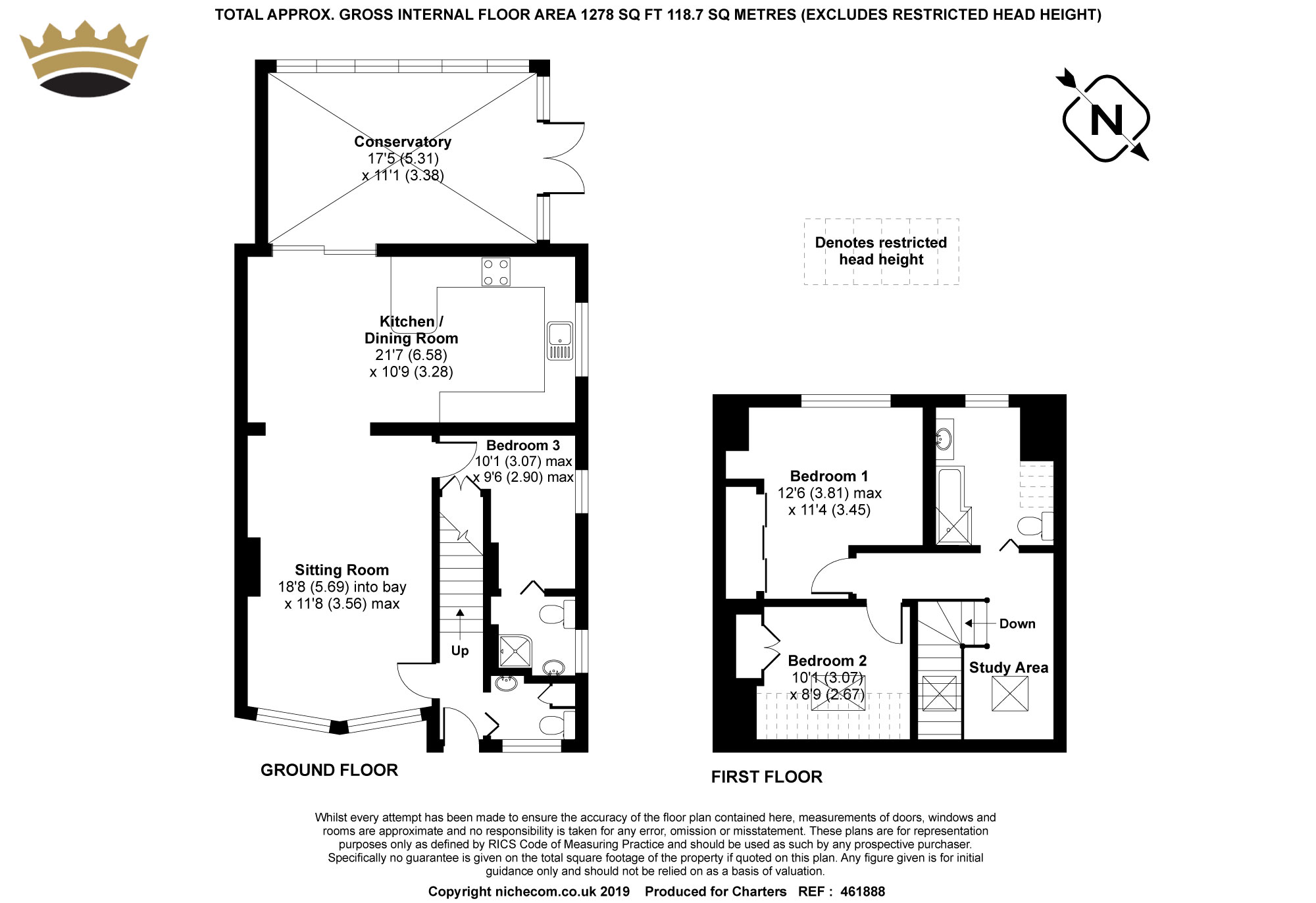 3 Bedrooms Semi-detached house for sale in The Fairway, Farnham, Surrey GU9