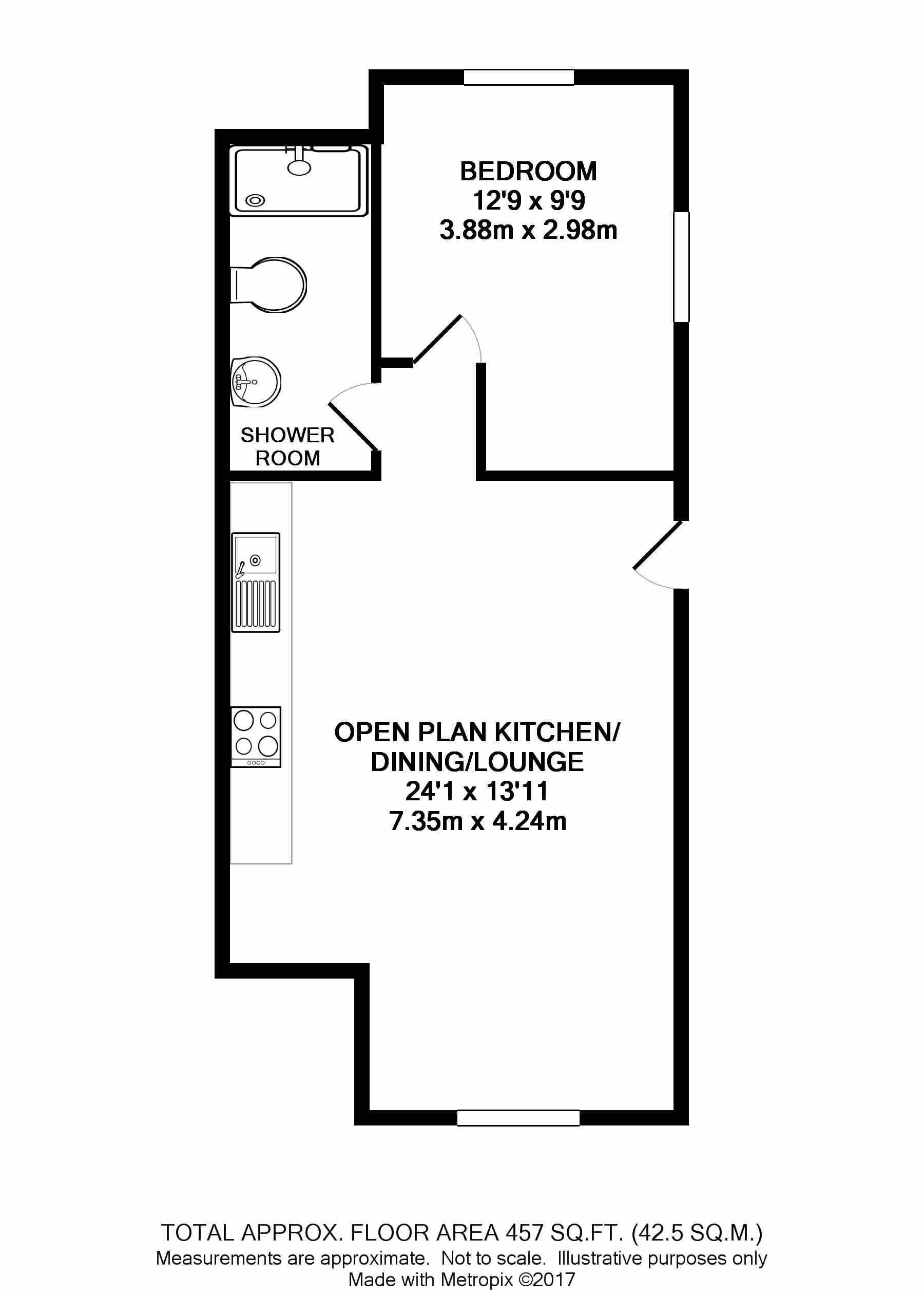 3b, Sloane House, Goring-on-Thames floorplan