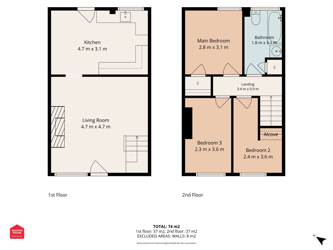 20 West View Hunwick, Crook floorplan
