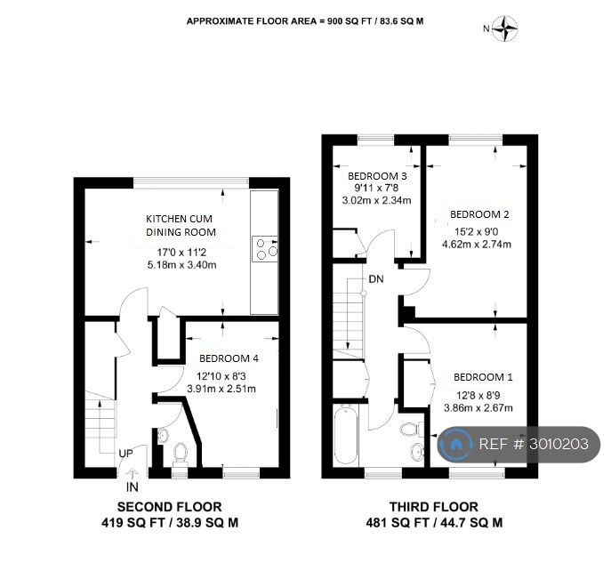 Clarence Lane, London floorplan