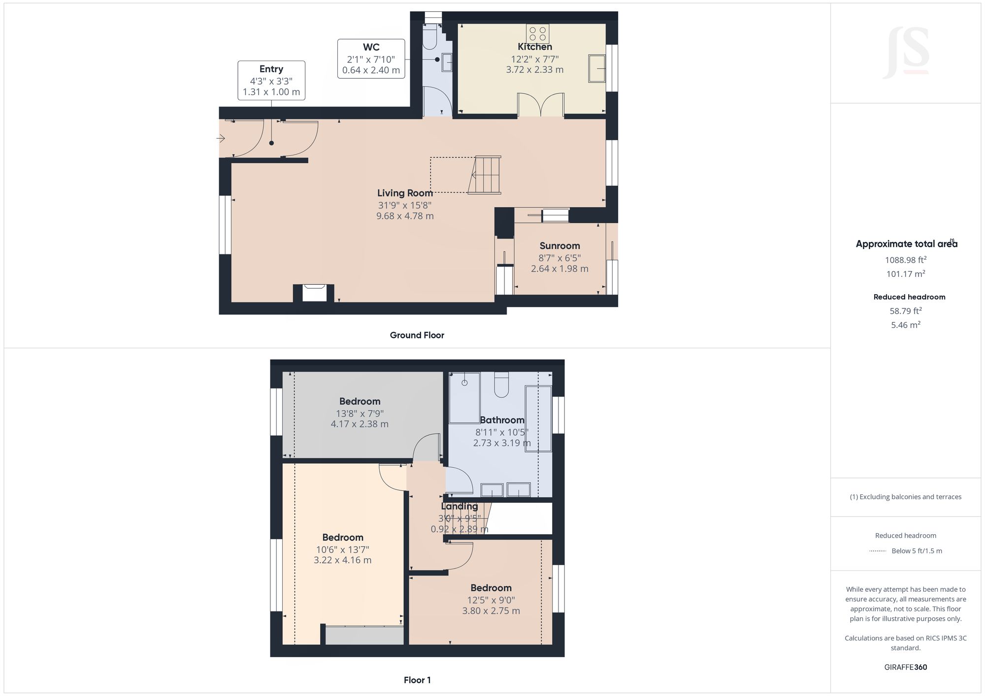 25 Southview Road, Worthing floorplan