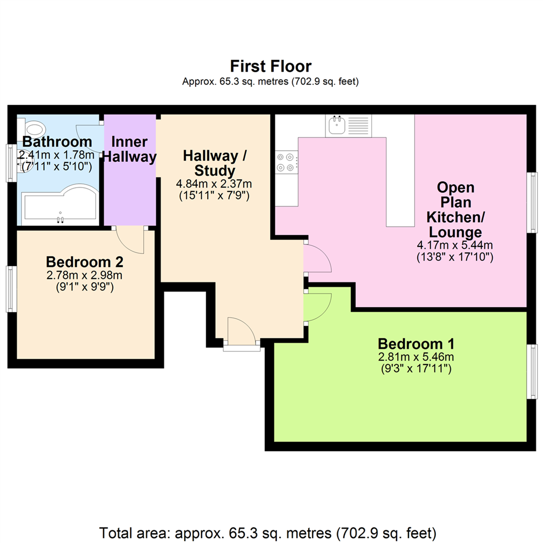 2 Bedrooms Flat to rent in Glen Works, Ashworth Street, Waterfoot, Rossendale BB4