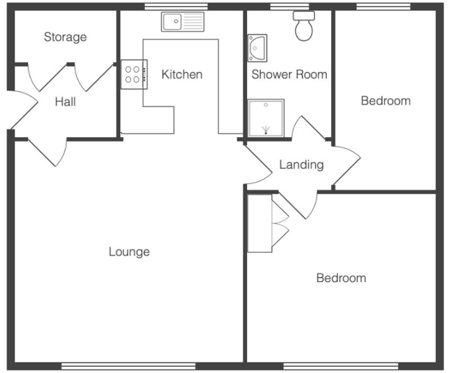 33, Douglas Court, Nottingham, floorplan