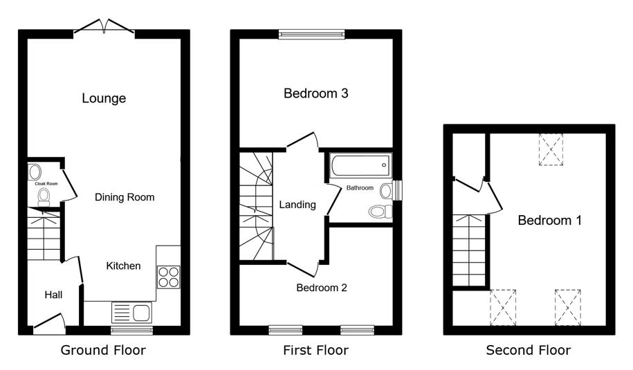 38, Harrington Way, Ashington floorplan
