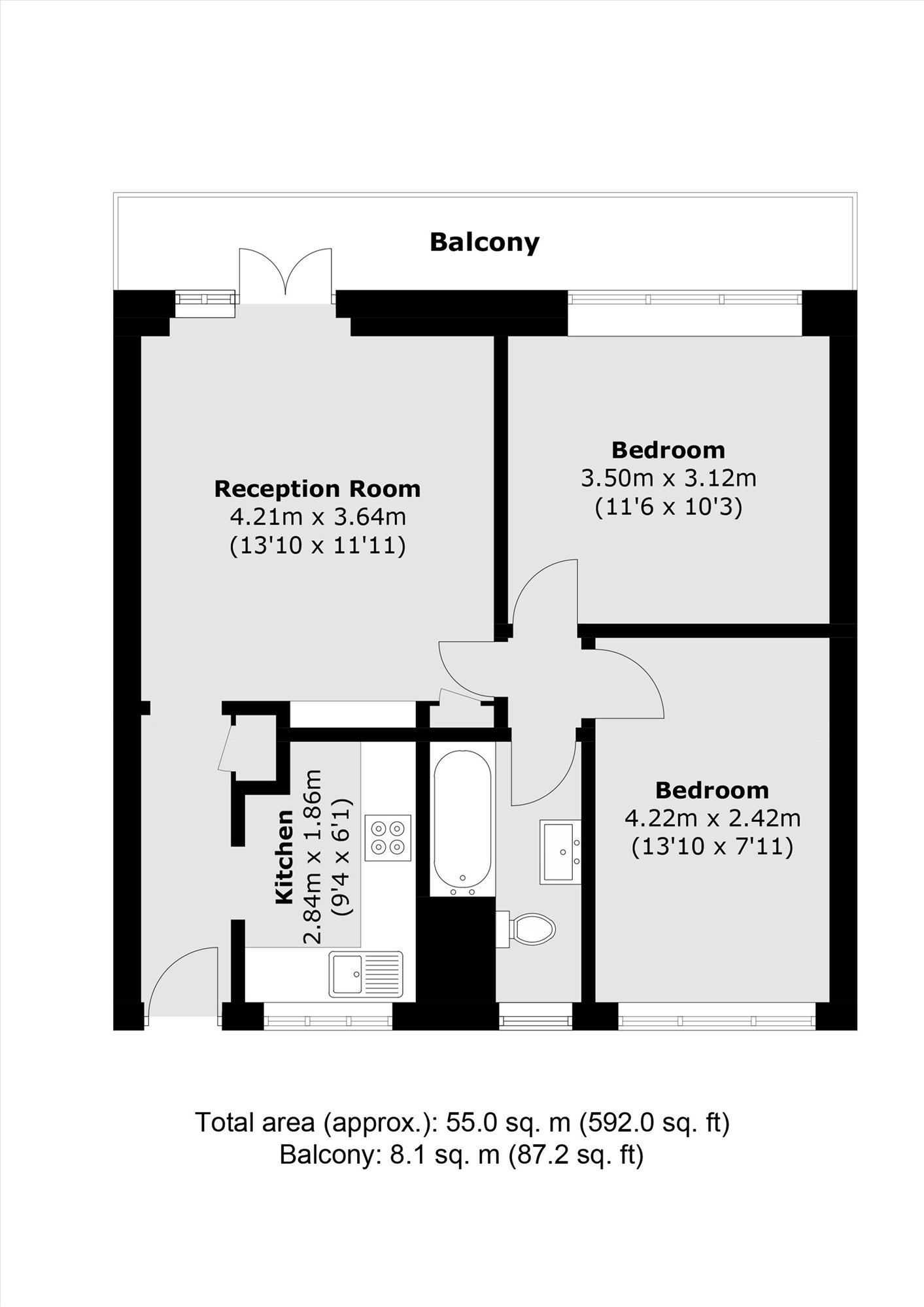 149 Lichfield Court, Sheen Road, Richmond floorplan
