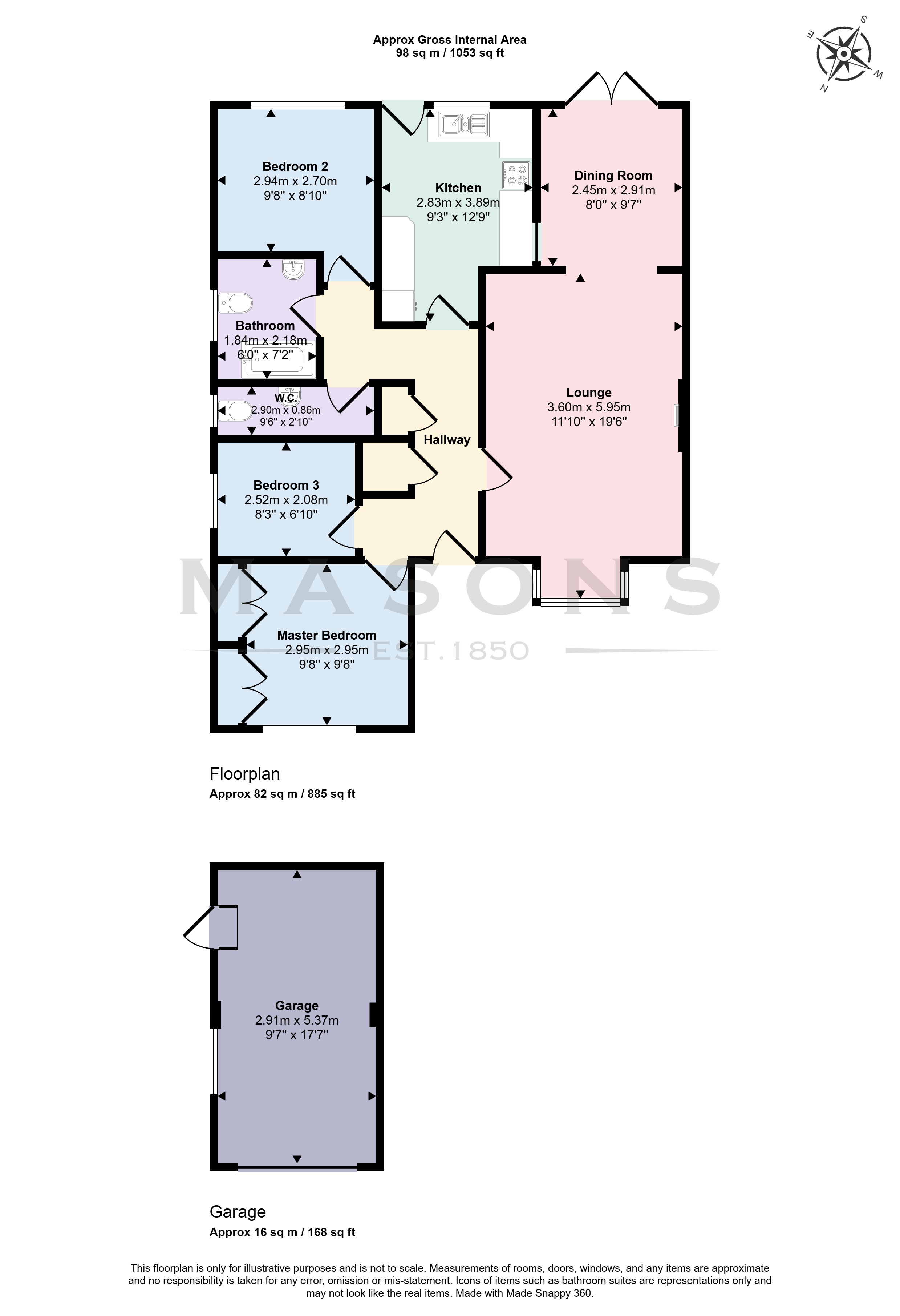 4, Beckside Court, Louth floorplan