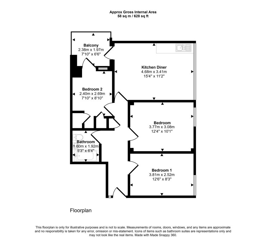 15, Victor Court, Hornchurch floorplan