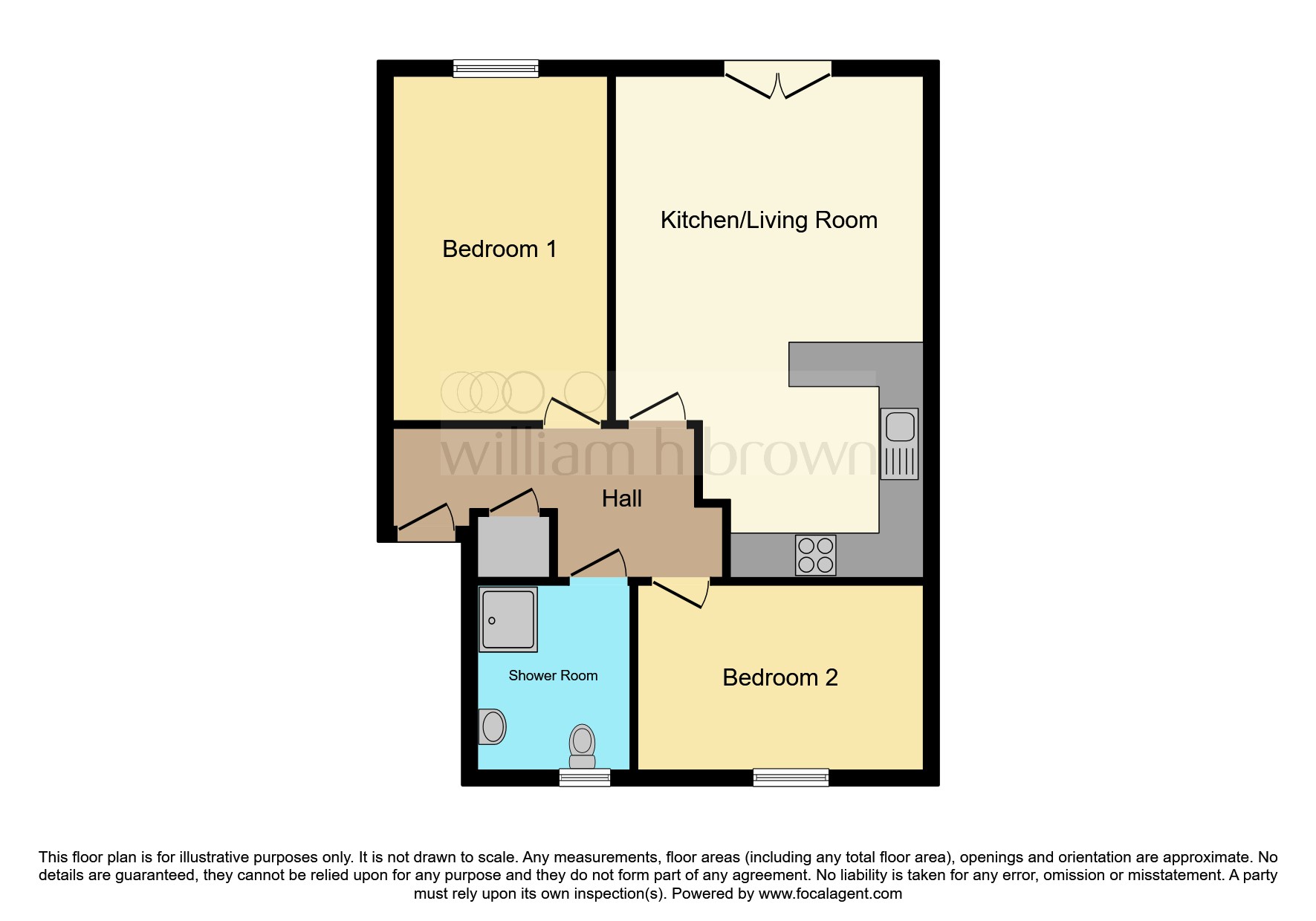 Flat 11, The Old School Apartments, 56, Main Road, Harwich floorplan