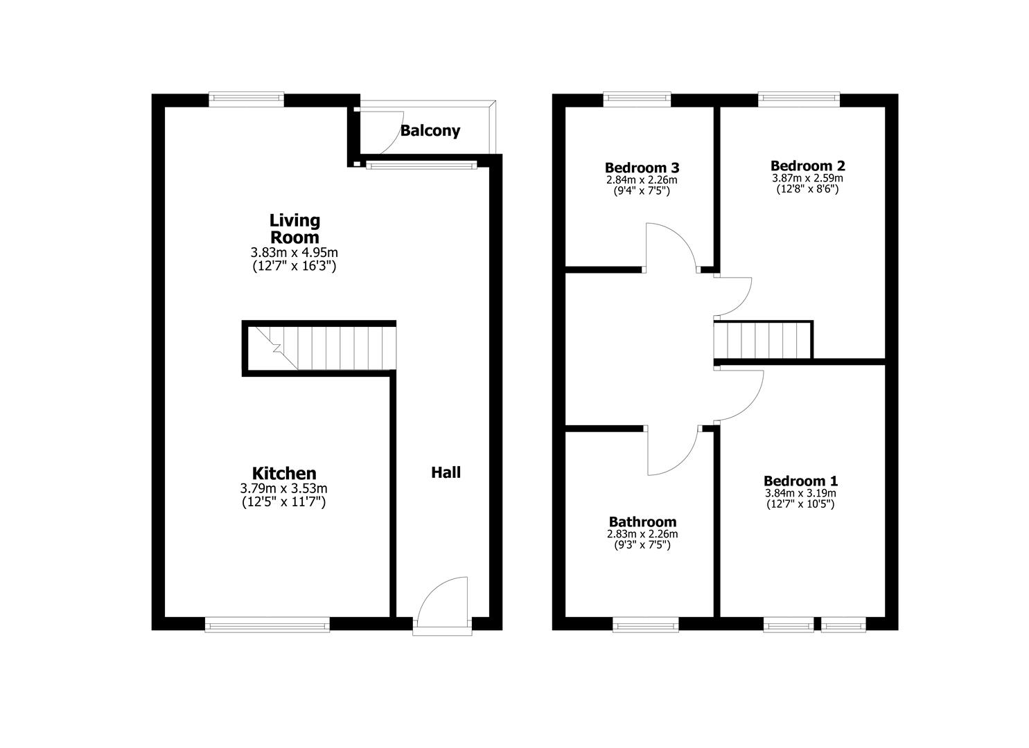 16, Attlee Place, Clydebank floorplan