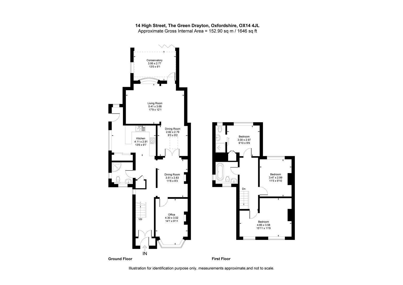North Villa, The Village Green, Nr. Abingdon on Thames floorplan