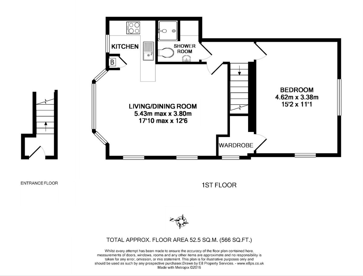 2, Meadow Flats, 105, Godstow Road, Oxford floorplan