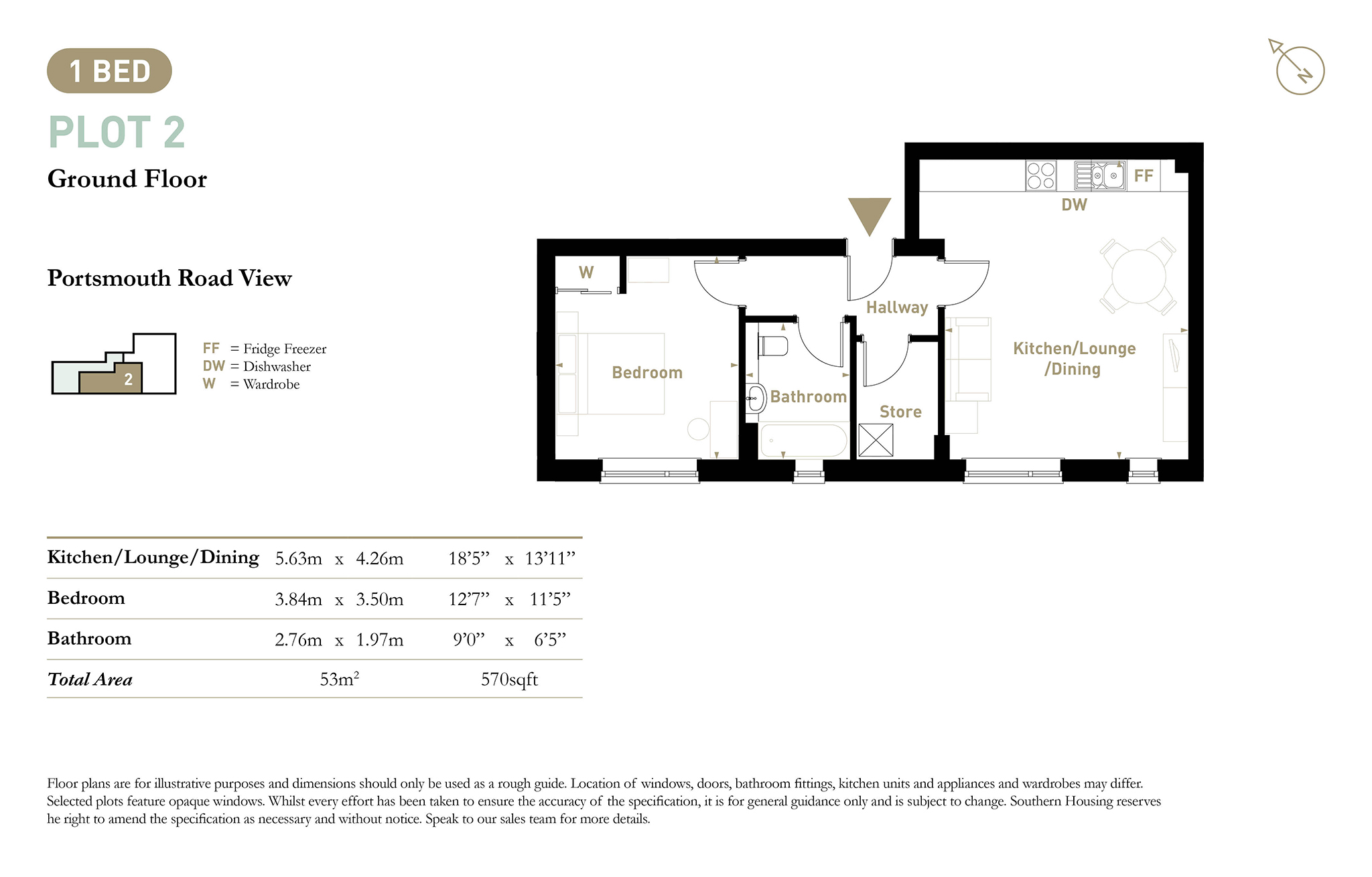 2, Portsmouth Road, Esher floorplan
