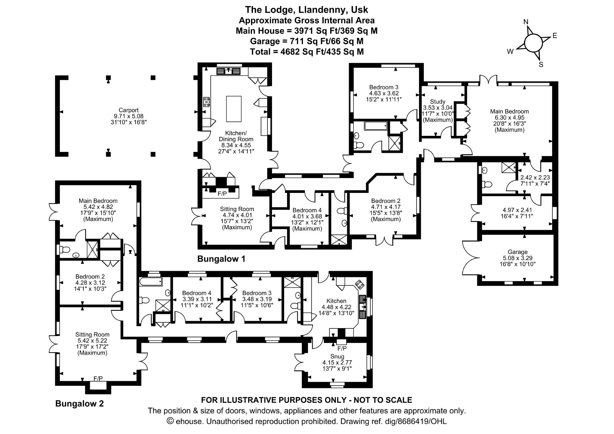 The Lodge, Llandenny, Usk floorplan