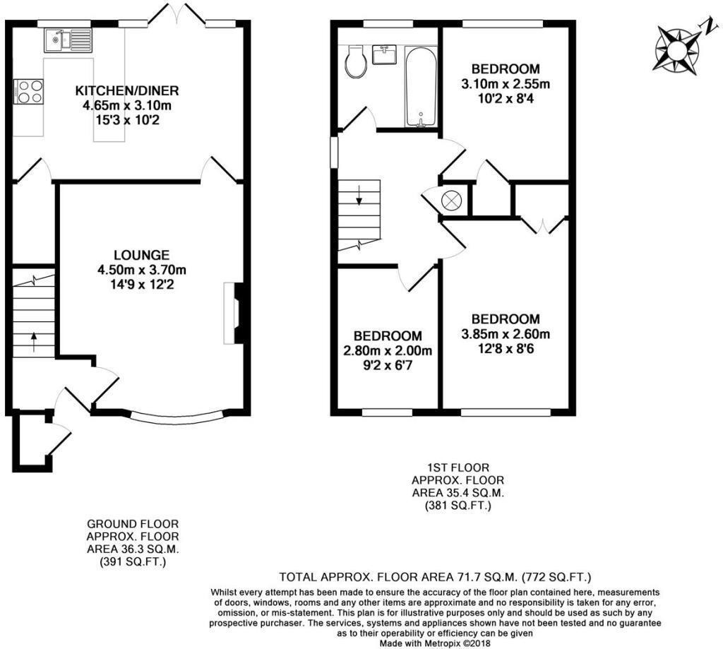 9, Berry Close, Peacehaven floorplan
