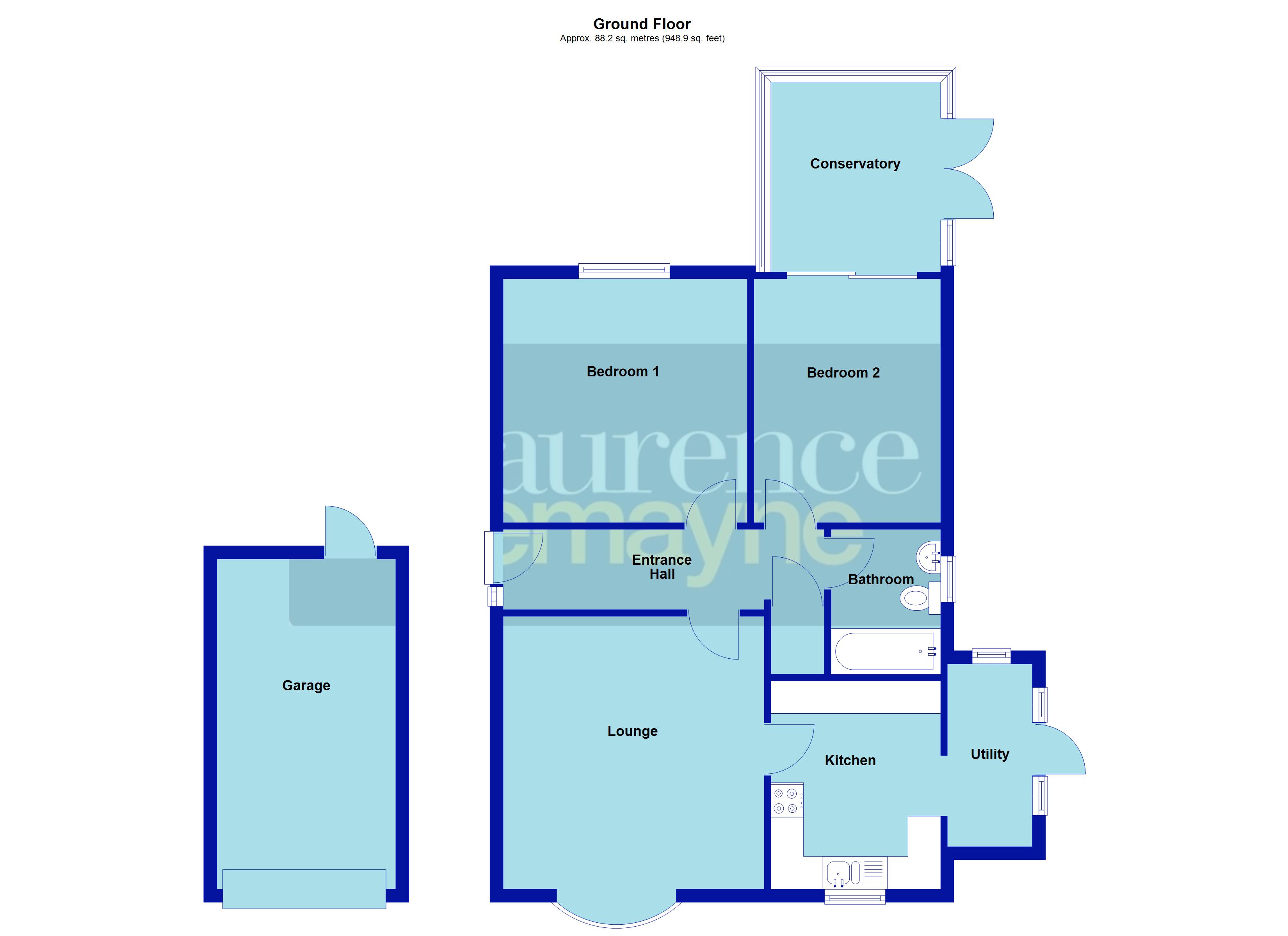 9, Butlers Close, Northamptonshire floorplan