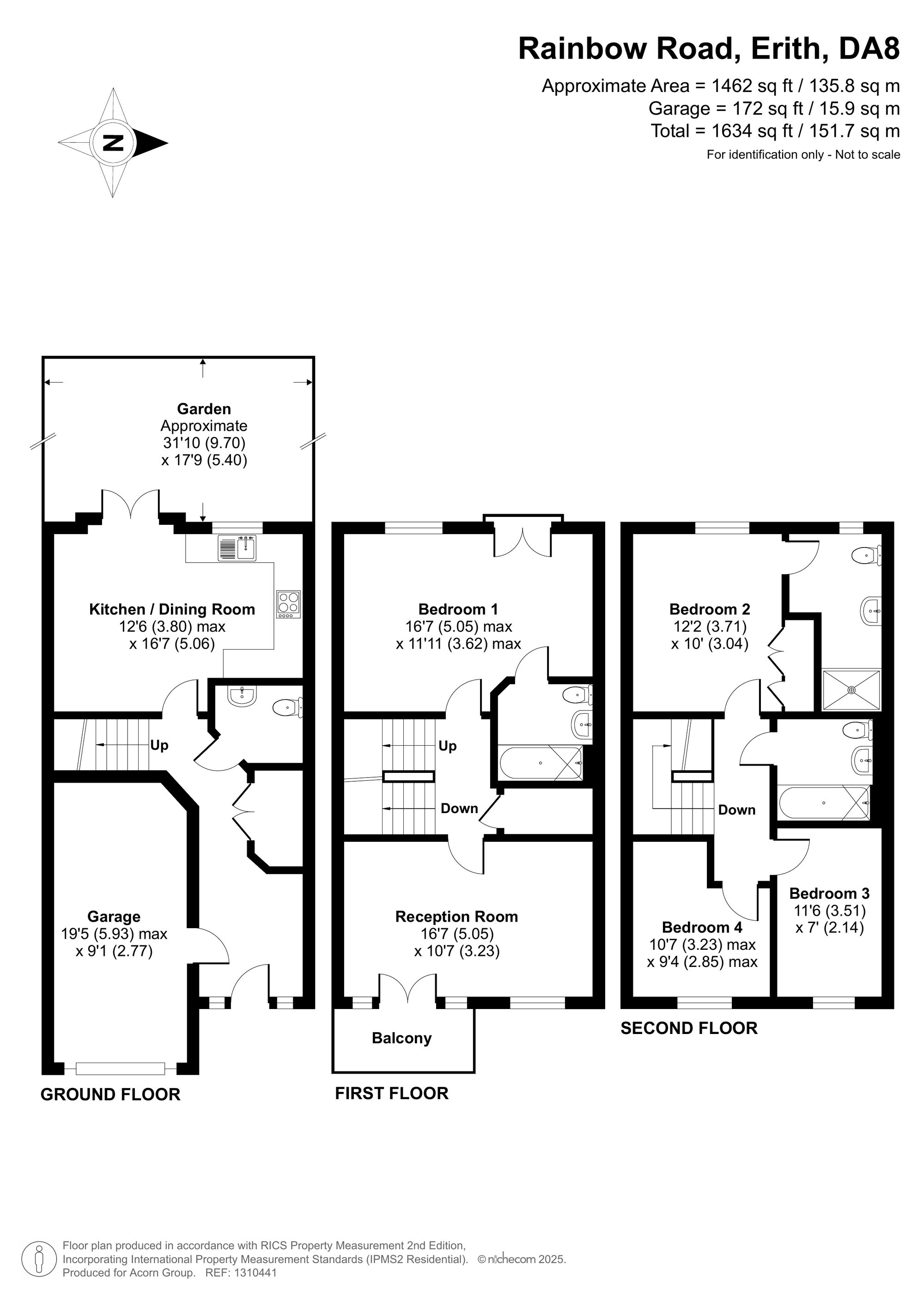Rainbow Road, Erith floorplan
