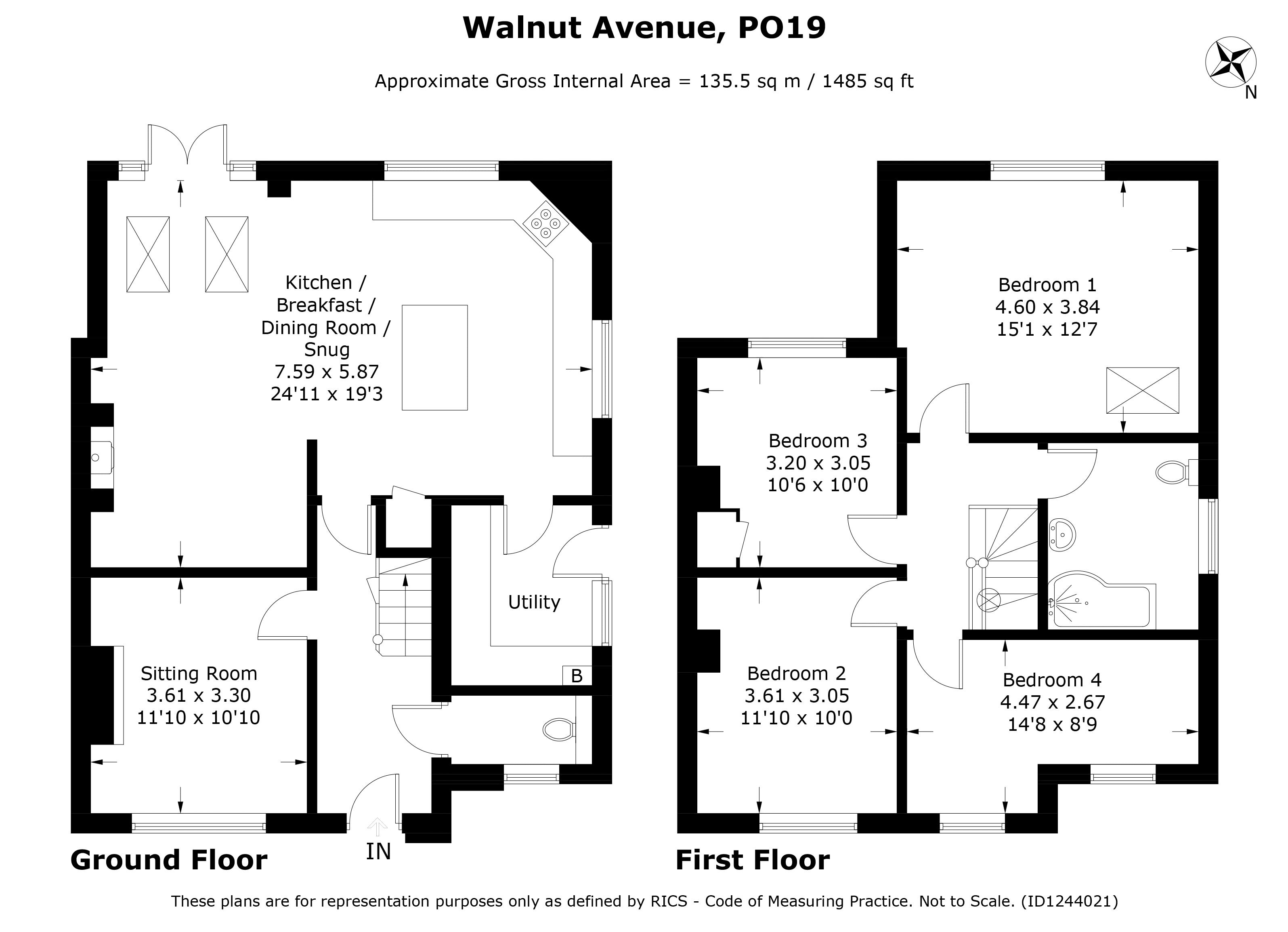44, Walnut Avenue, Chichester floorplan
