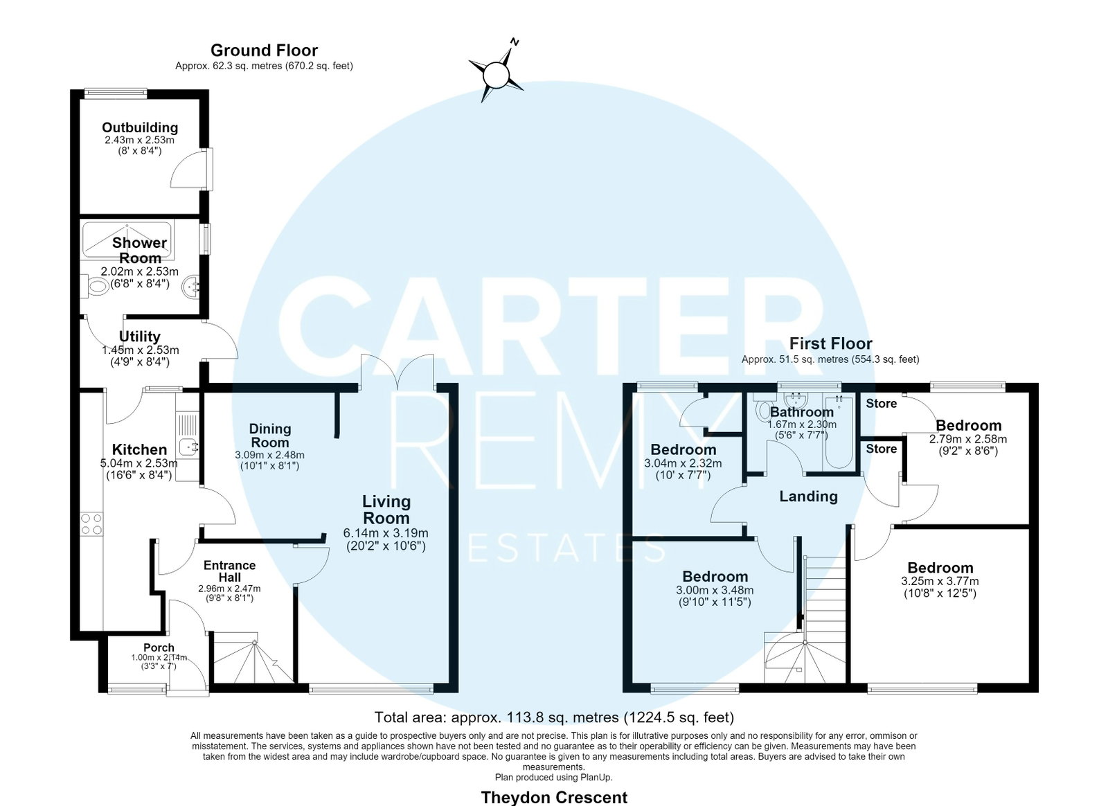 27, Theydon Crescent, Basildon floorplan