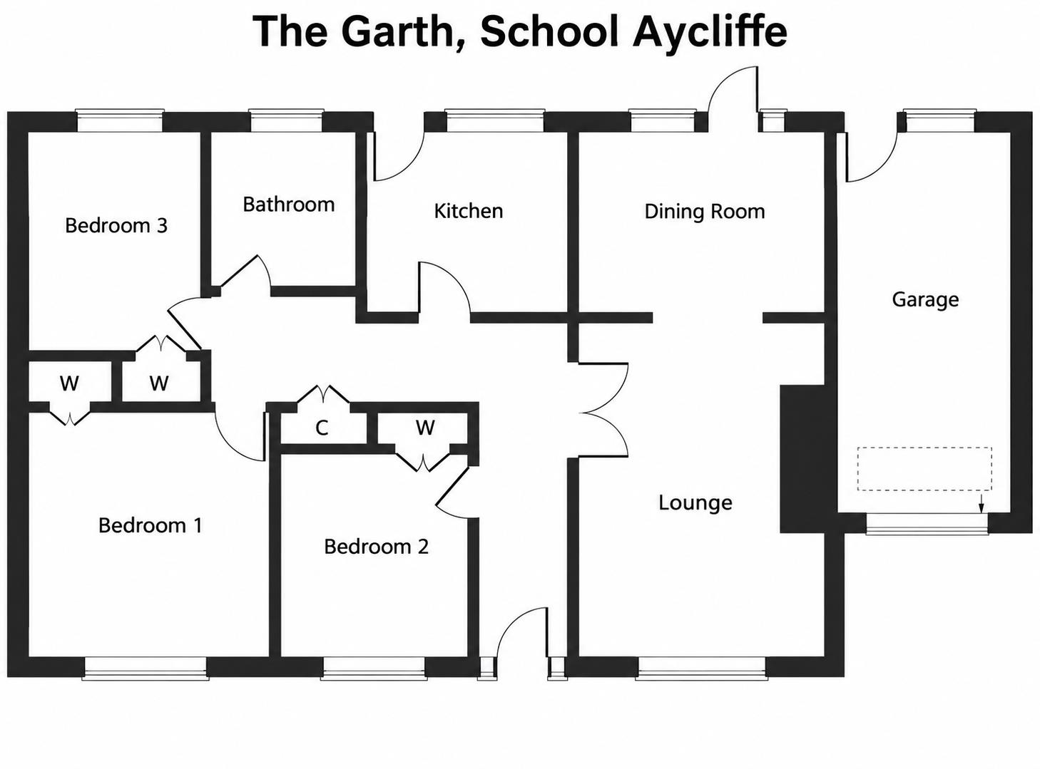 12, The Garth, Newton Aycliffe floorplan