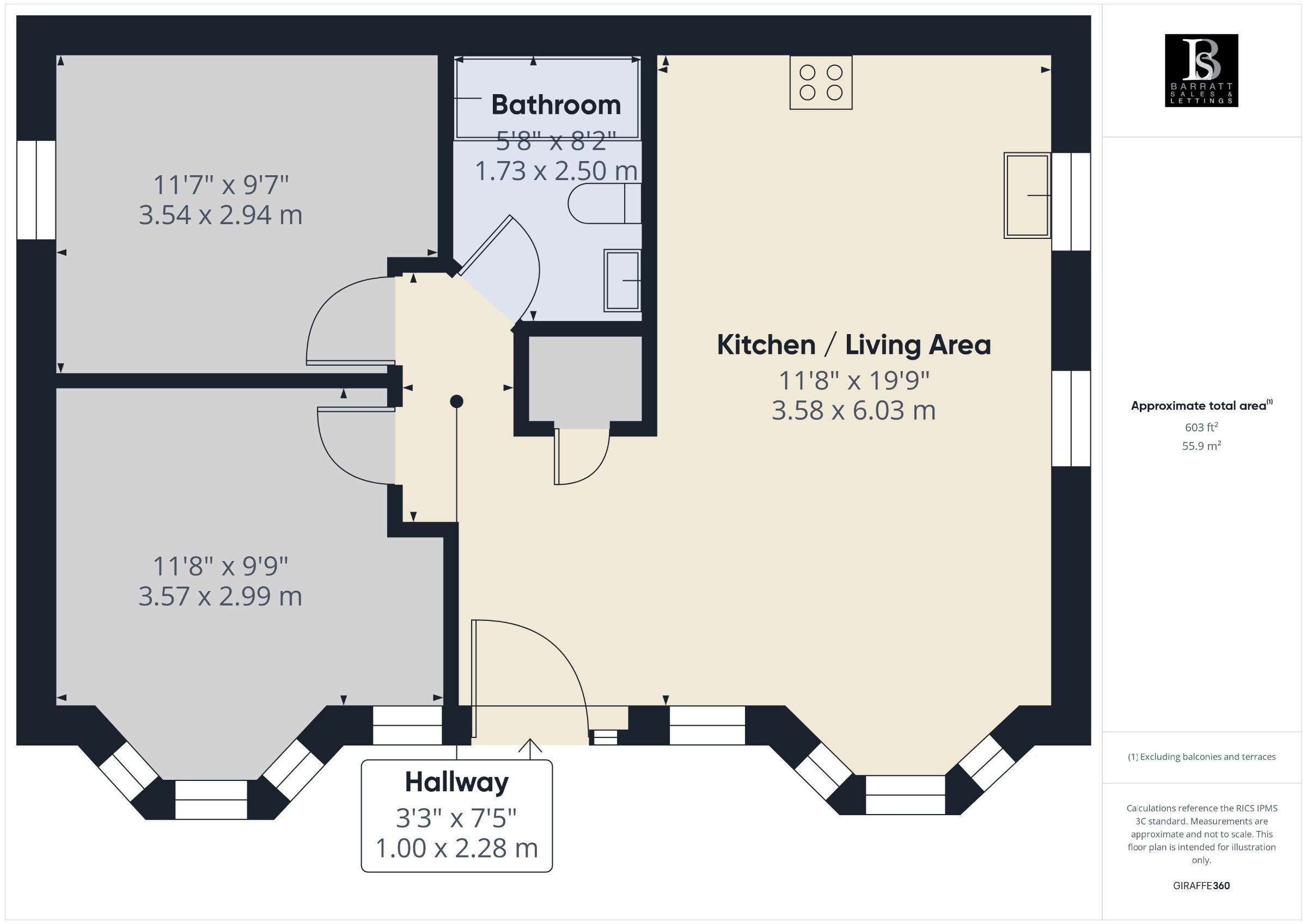 Flat 1 Wycombe Gardens, High Wycombe floorplan