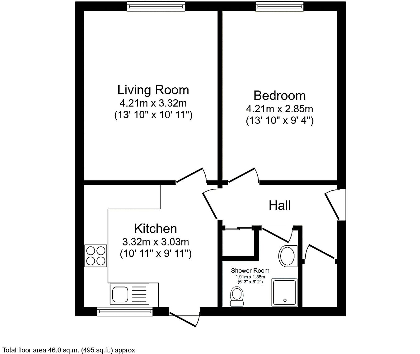 121, Berkeley Road, Birmingham floorplan