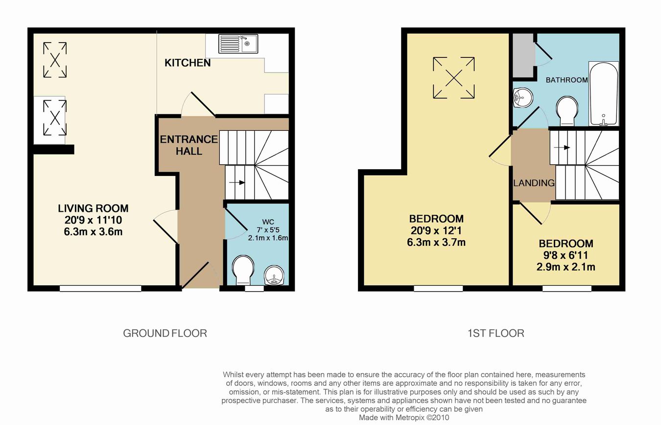 46 Cross Street, Burnham On Sea, Somerset floorplan