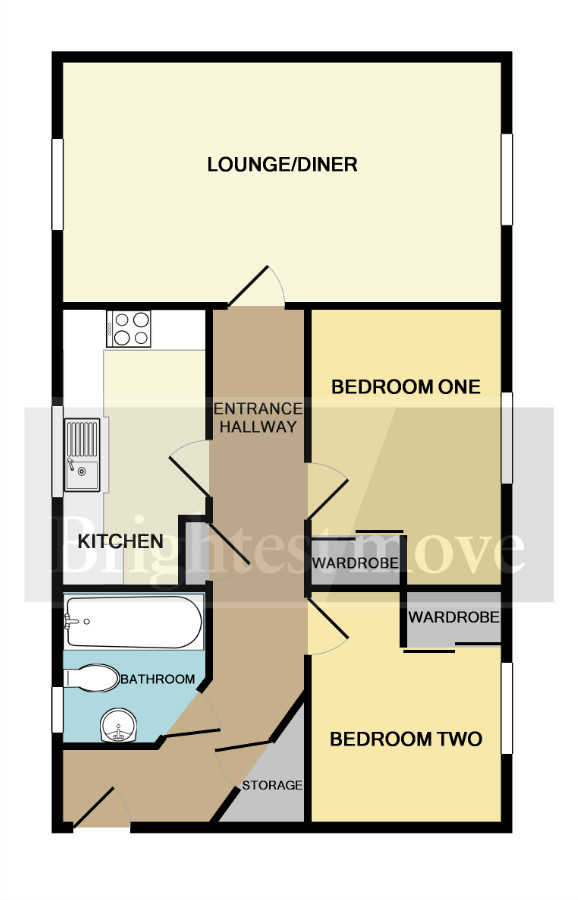 2 Bedrooms Flat for sale in Manley Gardens, Bridgwater TA6