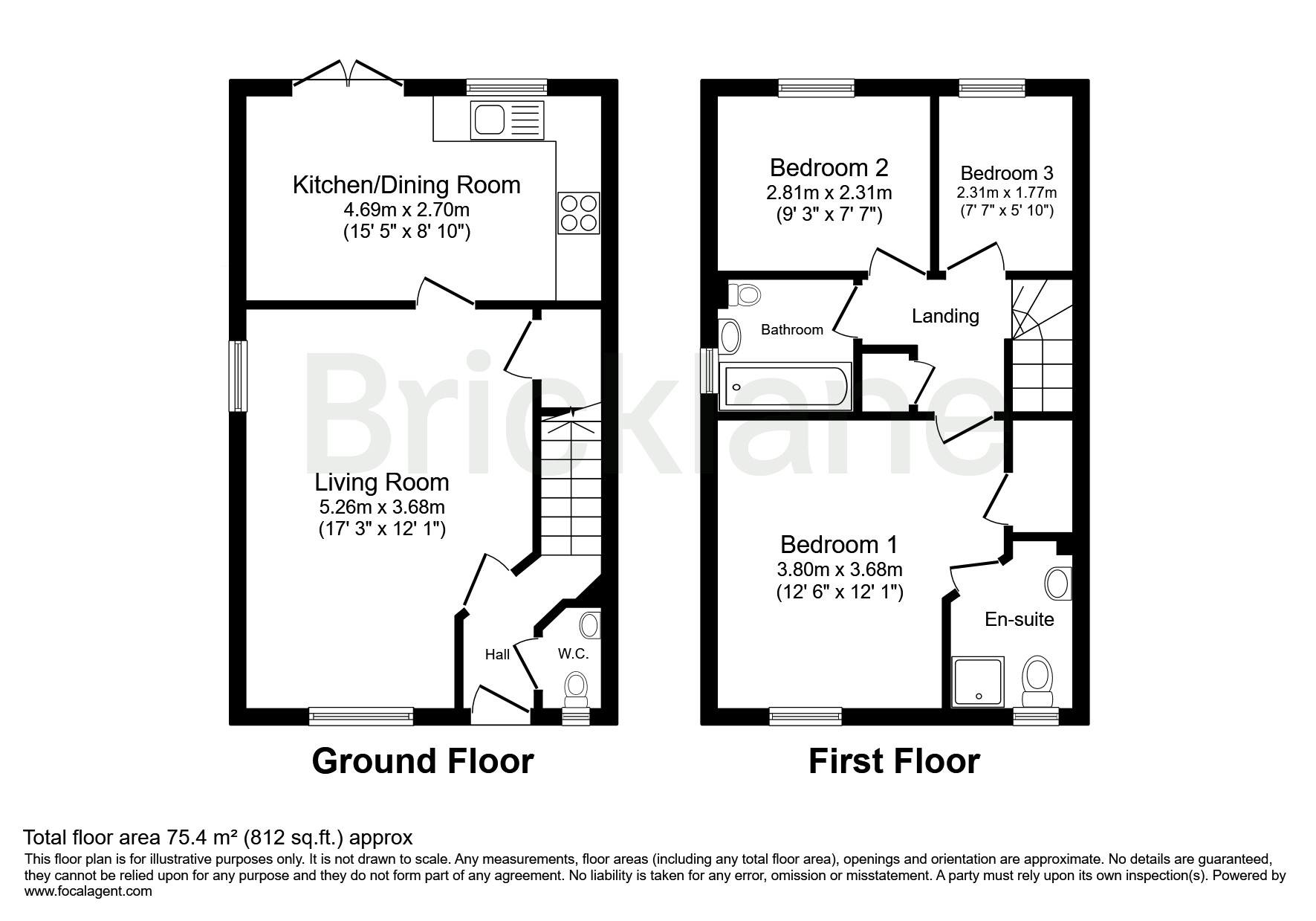 2, Brotherton Close, Corby floorplan