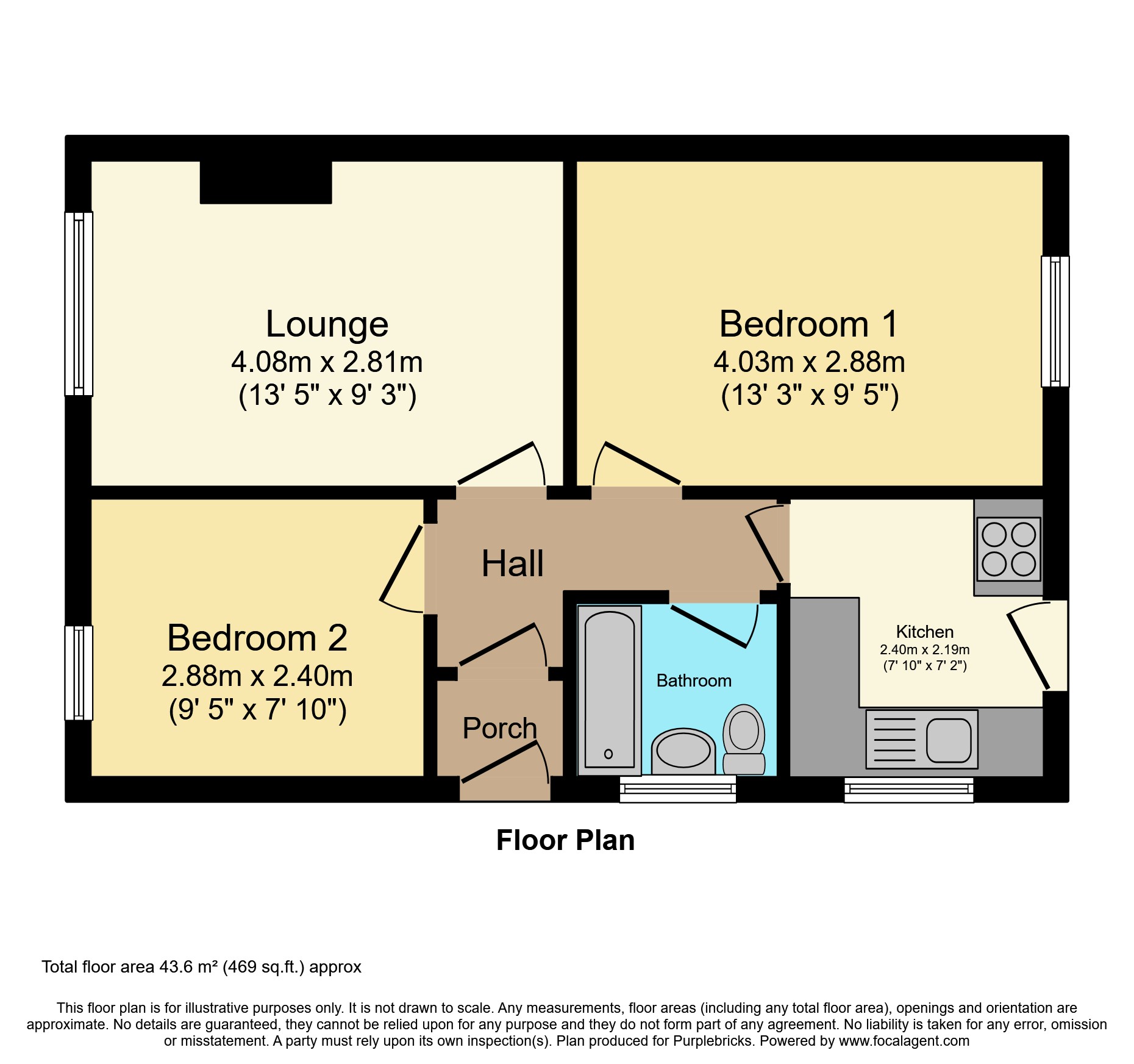 4, Watery Lane, Bridgwater floorplan