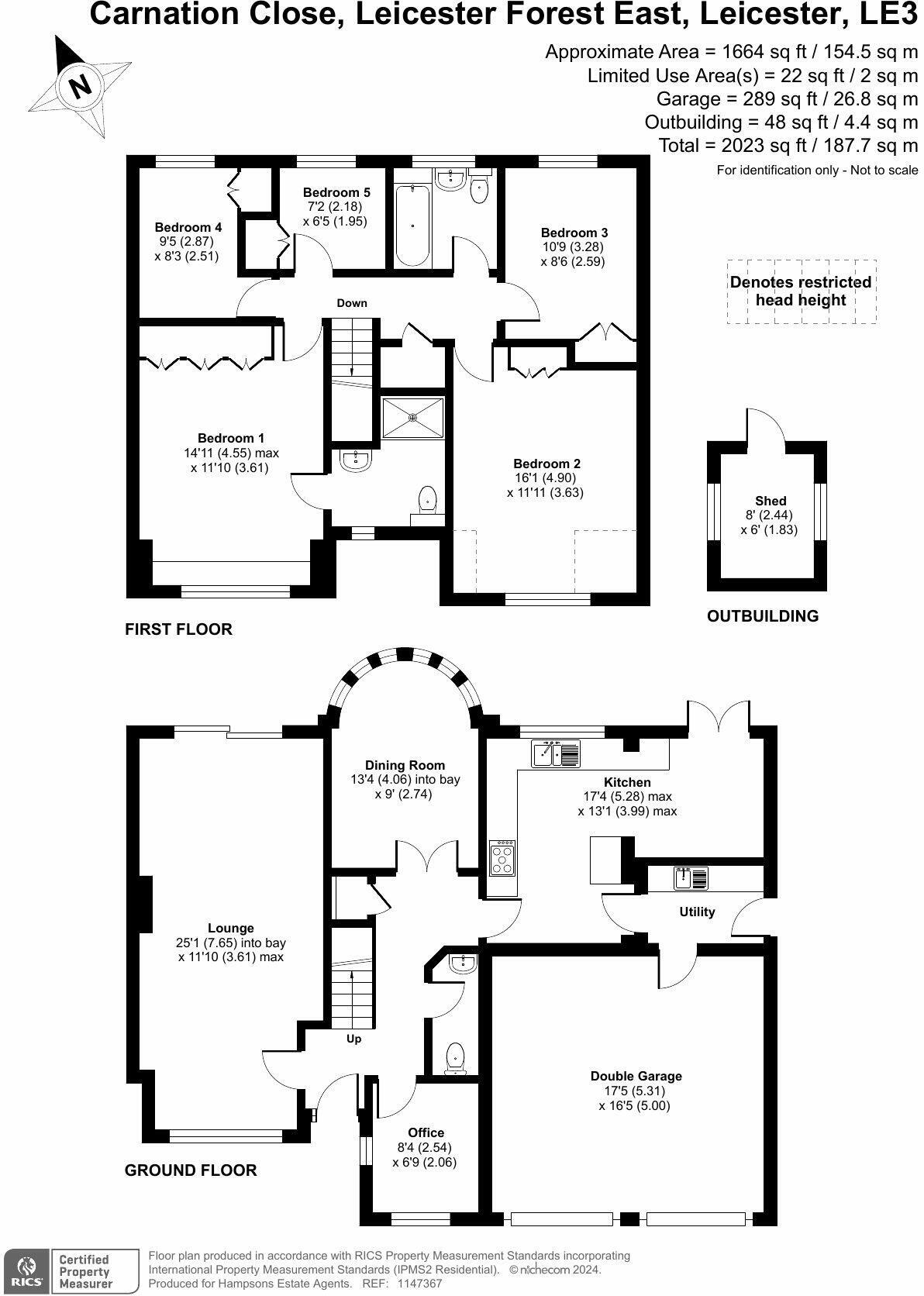 6 Carnation Close, Leicester floorplan